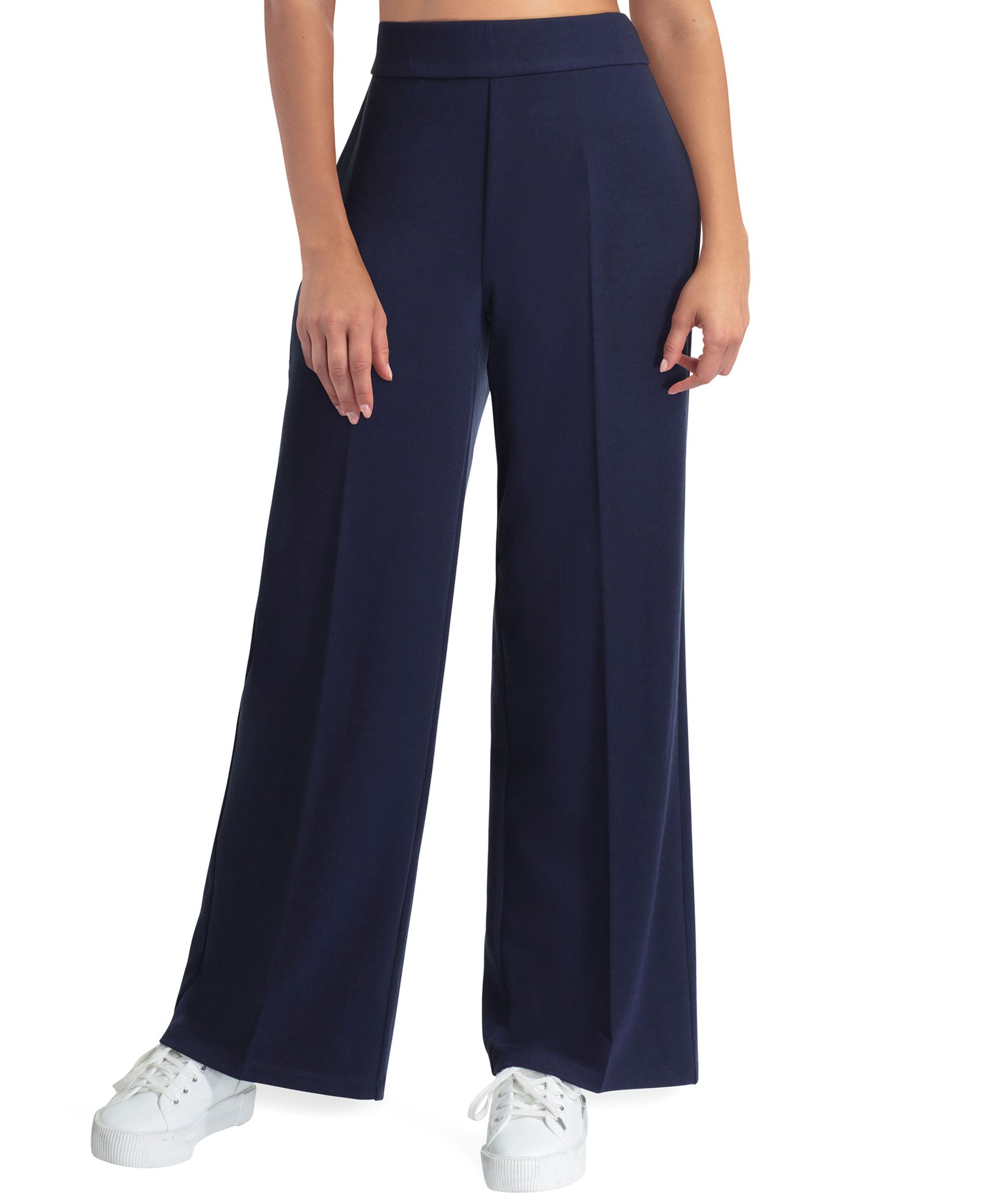 Womens Wide-Leg Signature Pants