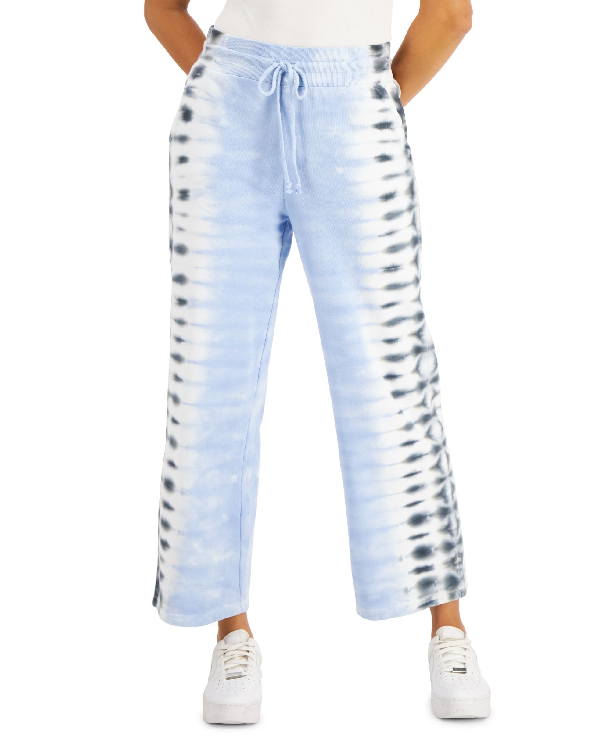 Style & Co Tie Dye Wide-Leg Sweatpants