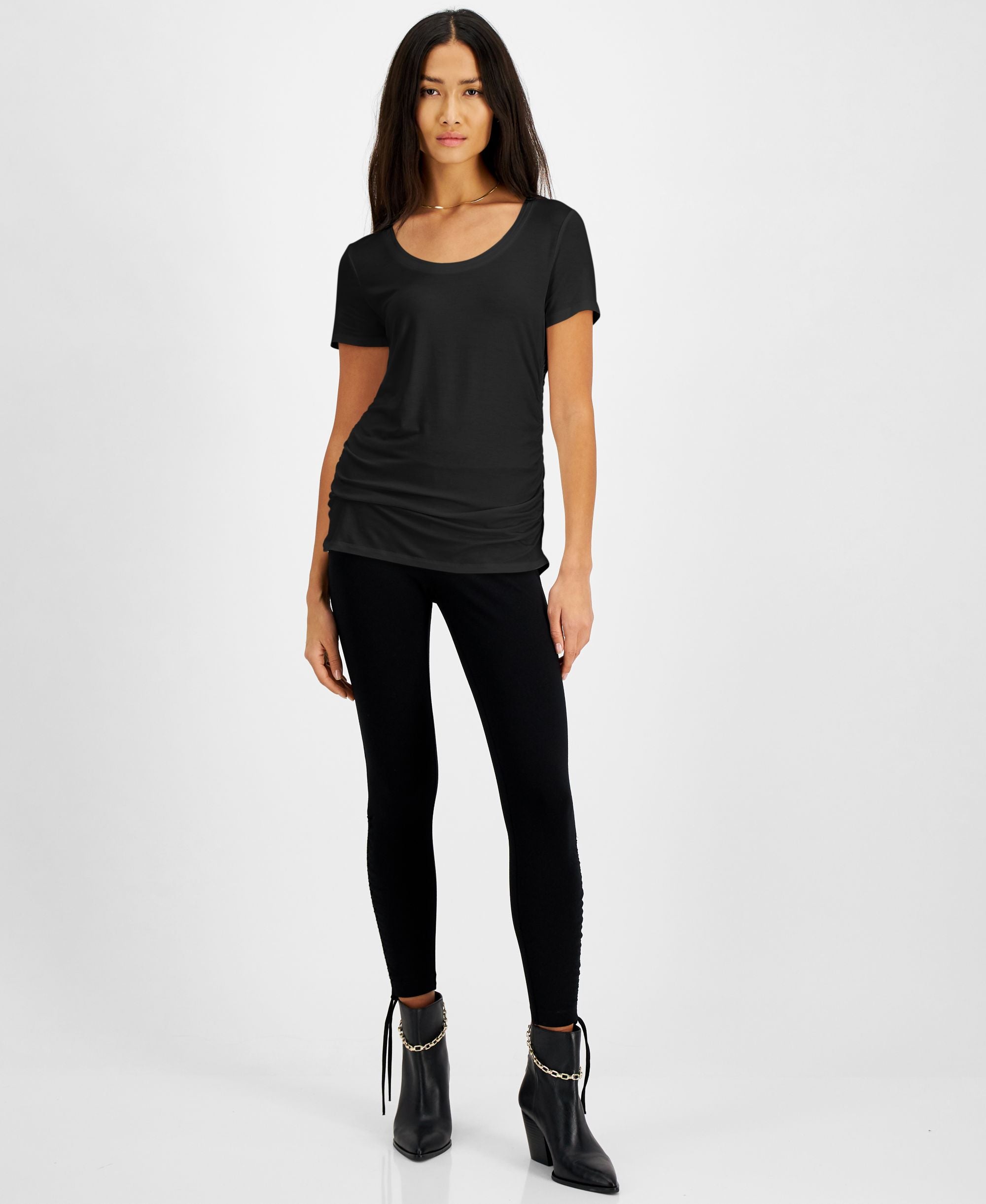 INC International Concepts Ruched T-Modern Shirt