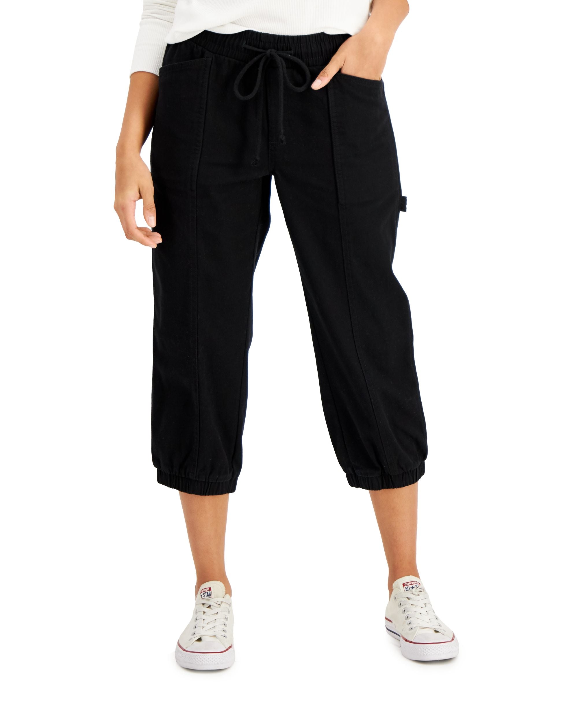 Style & Co Cotton Comfort-Waist Capri-Length Signature Pants
