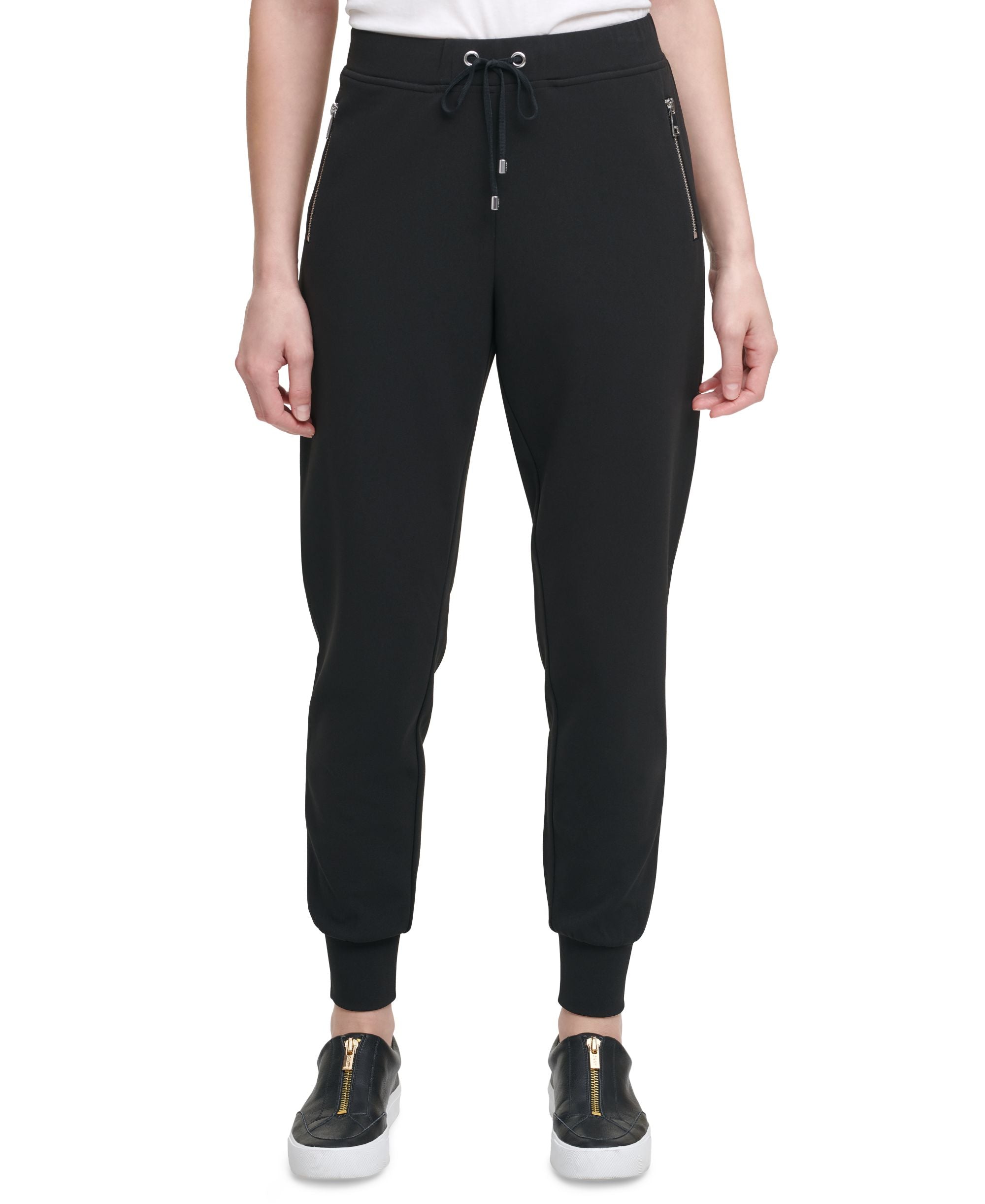 DKNY Drawstring Jogger Signature Pants