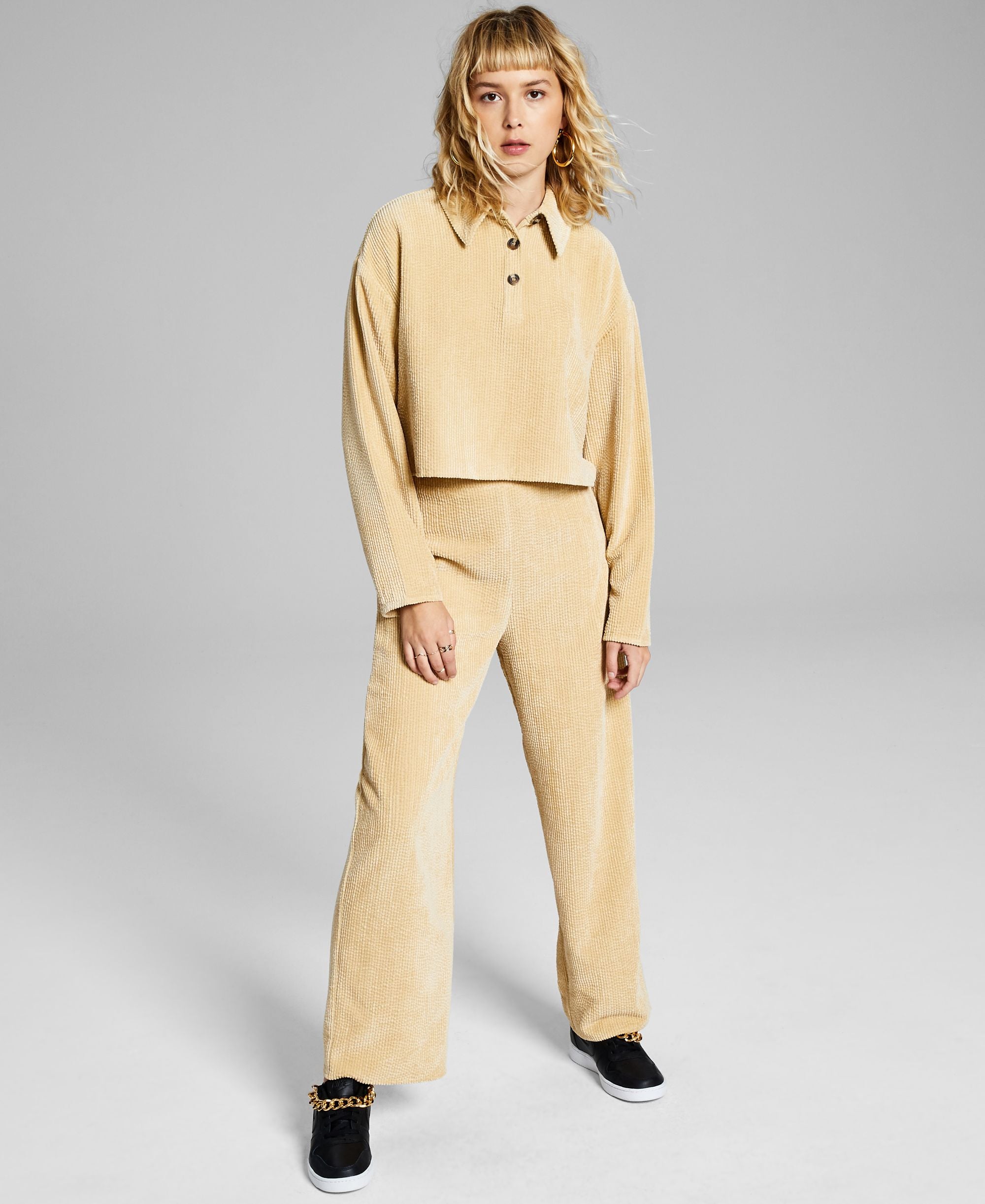 Now This Corduroy Wide-Leg Signature Pants