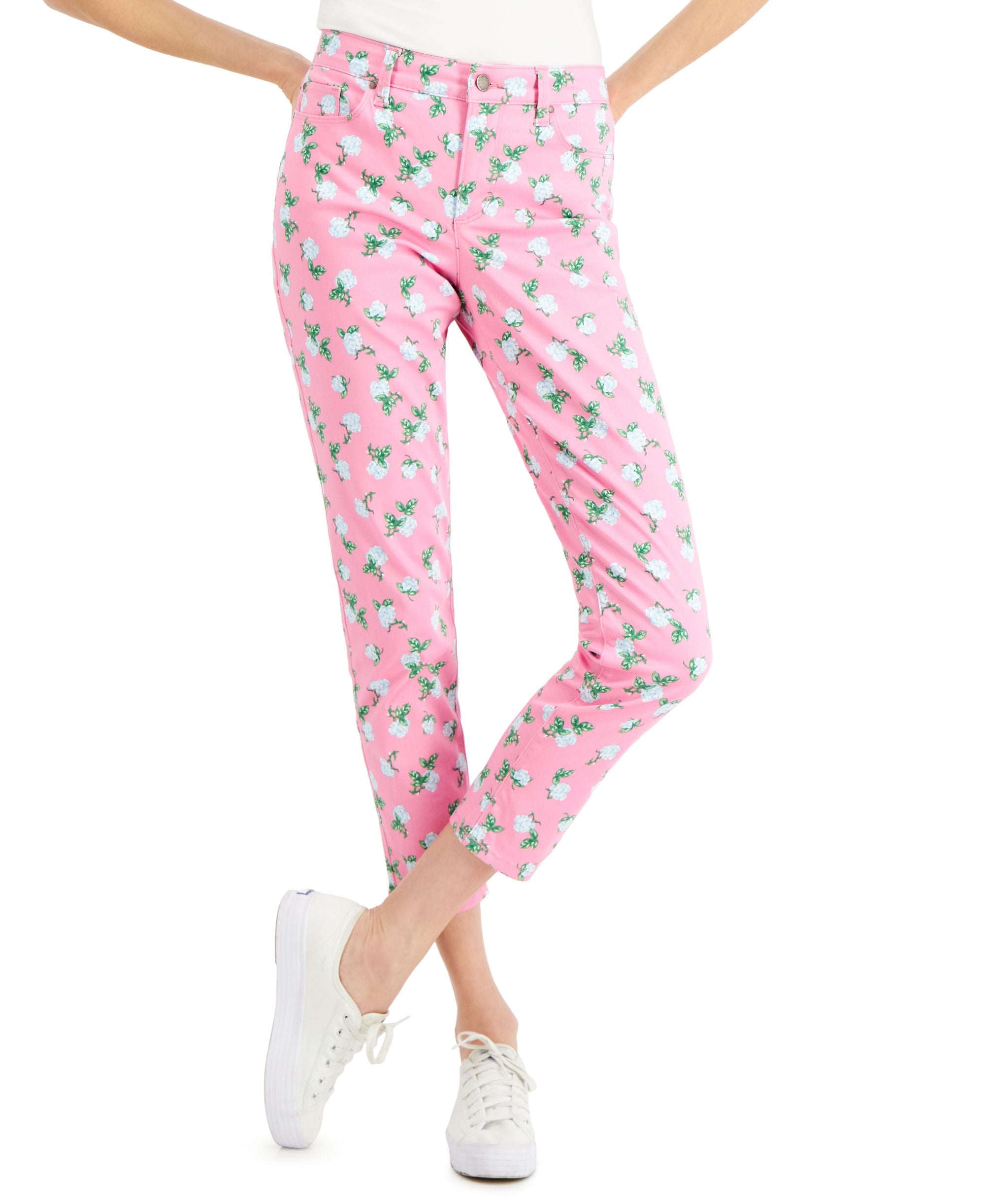 Charter Club Bristol Printed Skinny-Fit Ankle Premium Jeans
