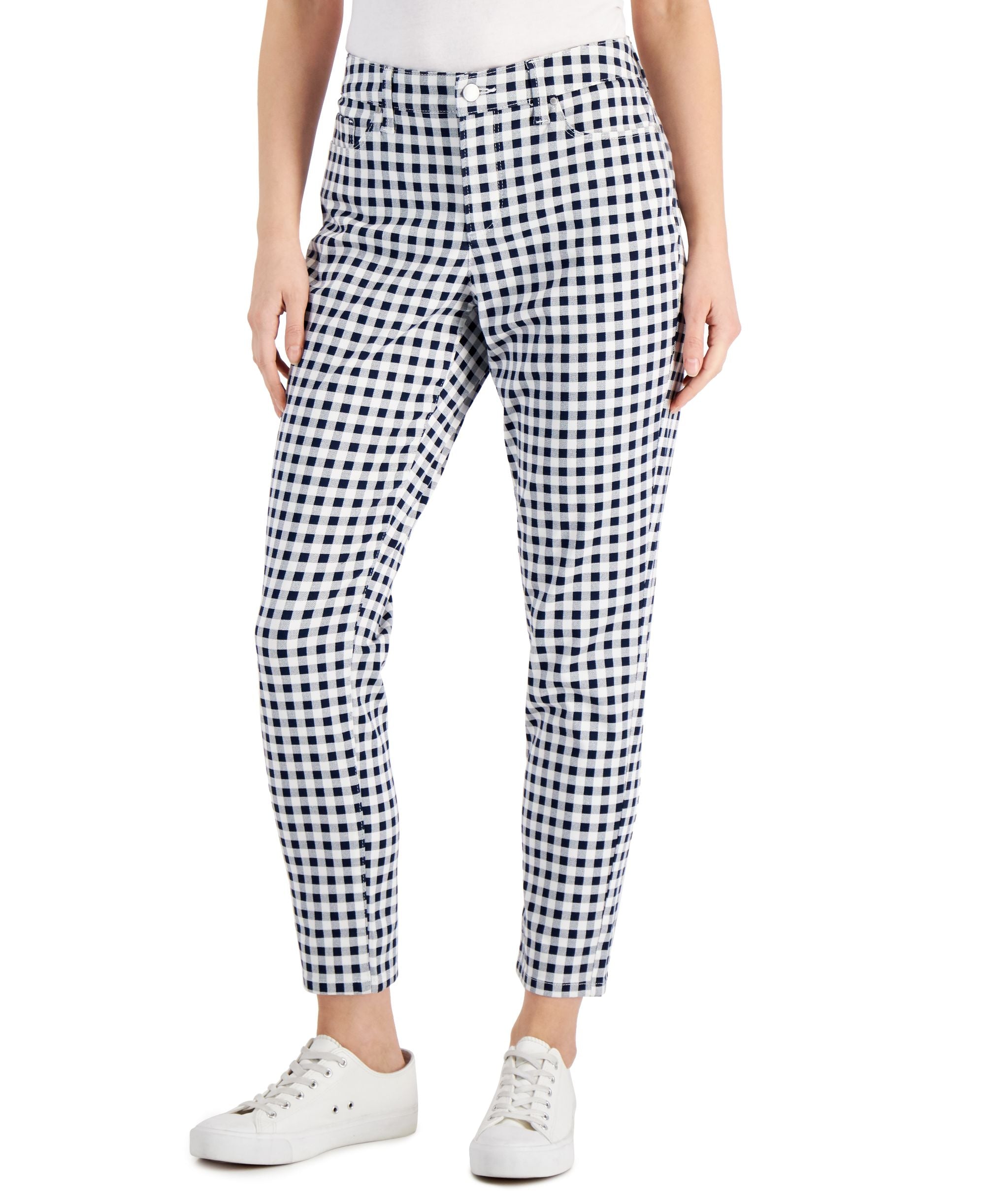 Charter Club Womens Printed Bristol Skinny-Fit Premium Jeans