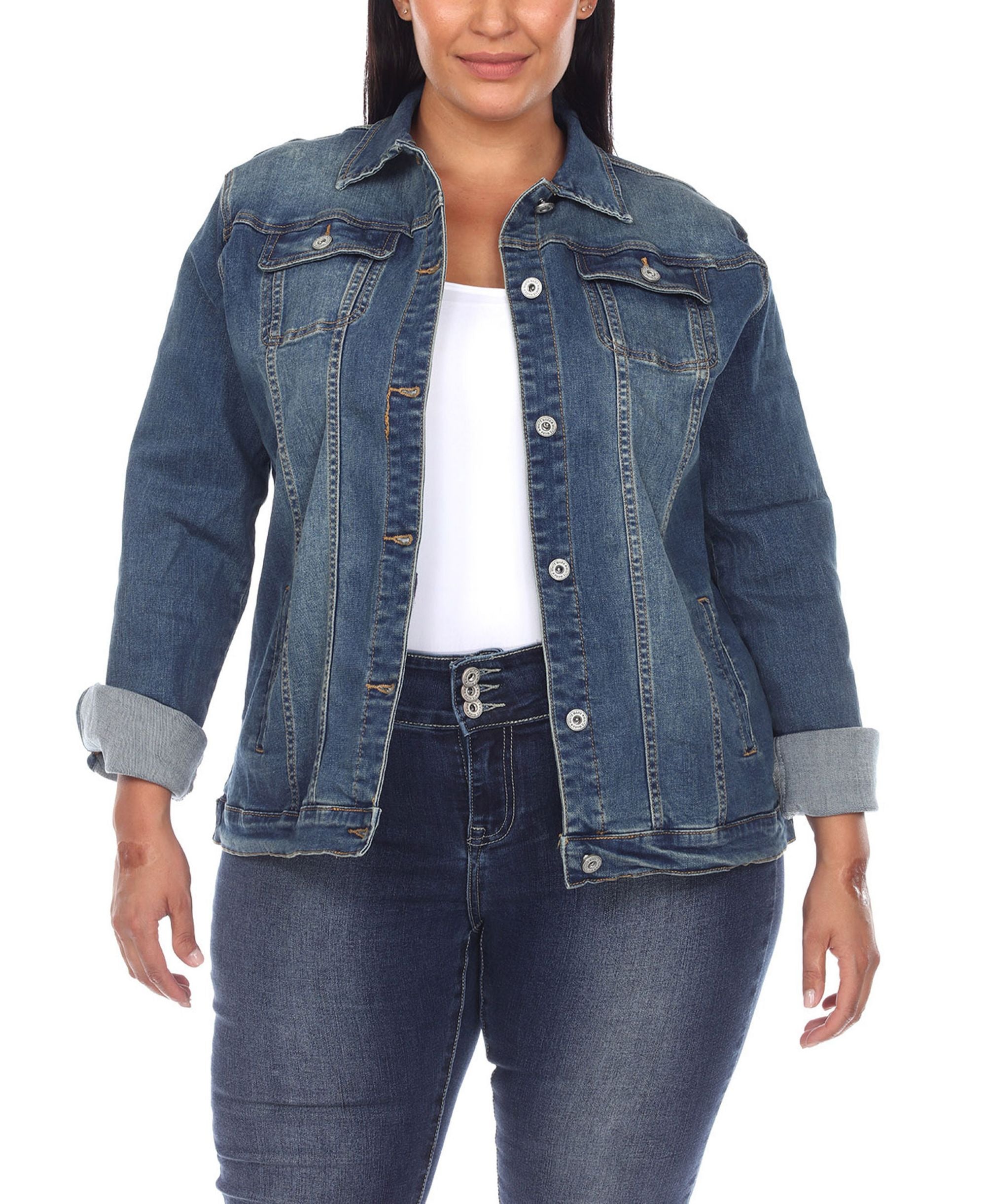 Plus Size Timeless Denim Jacket