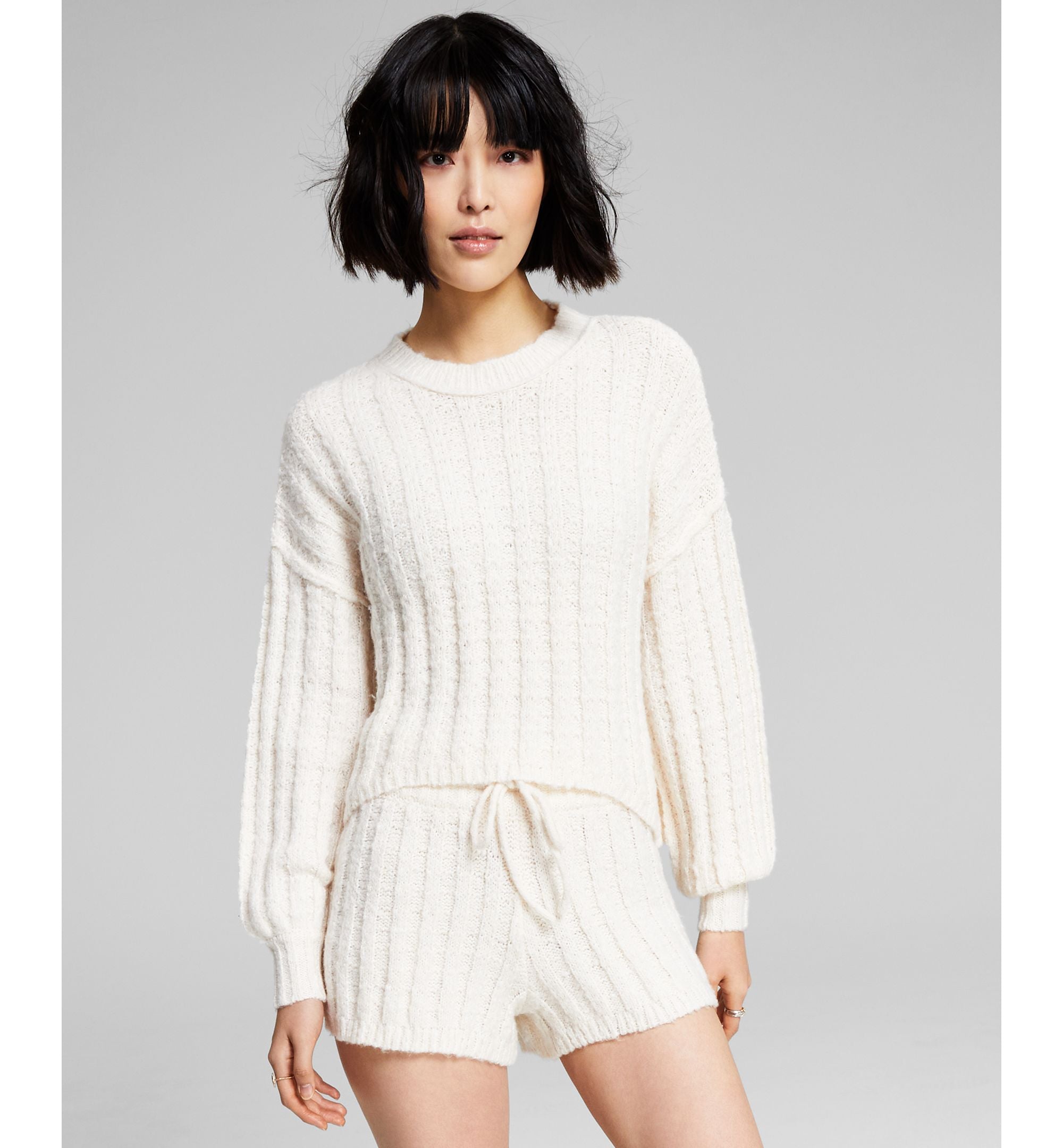 Now This Womens Cable Knit Sweater