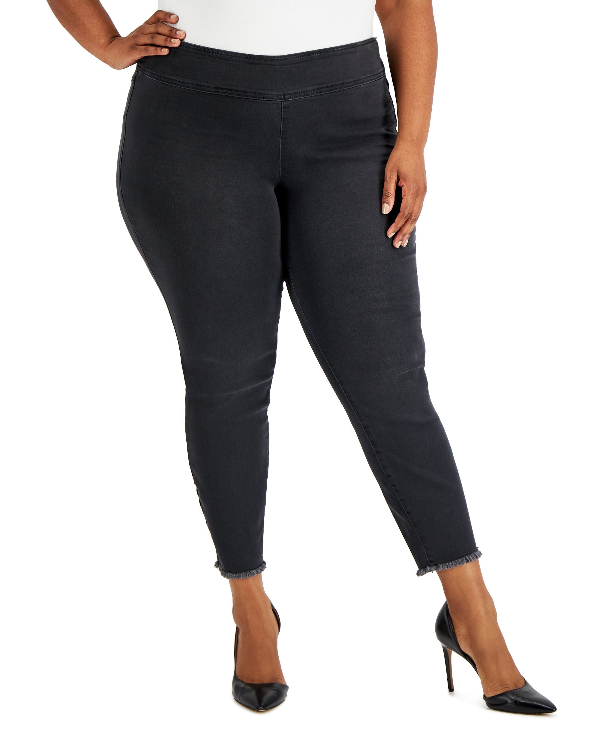 International Concepts Plus Size Comfort-Waist Denim Jeggings