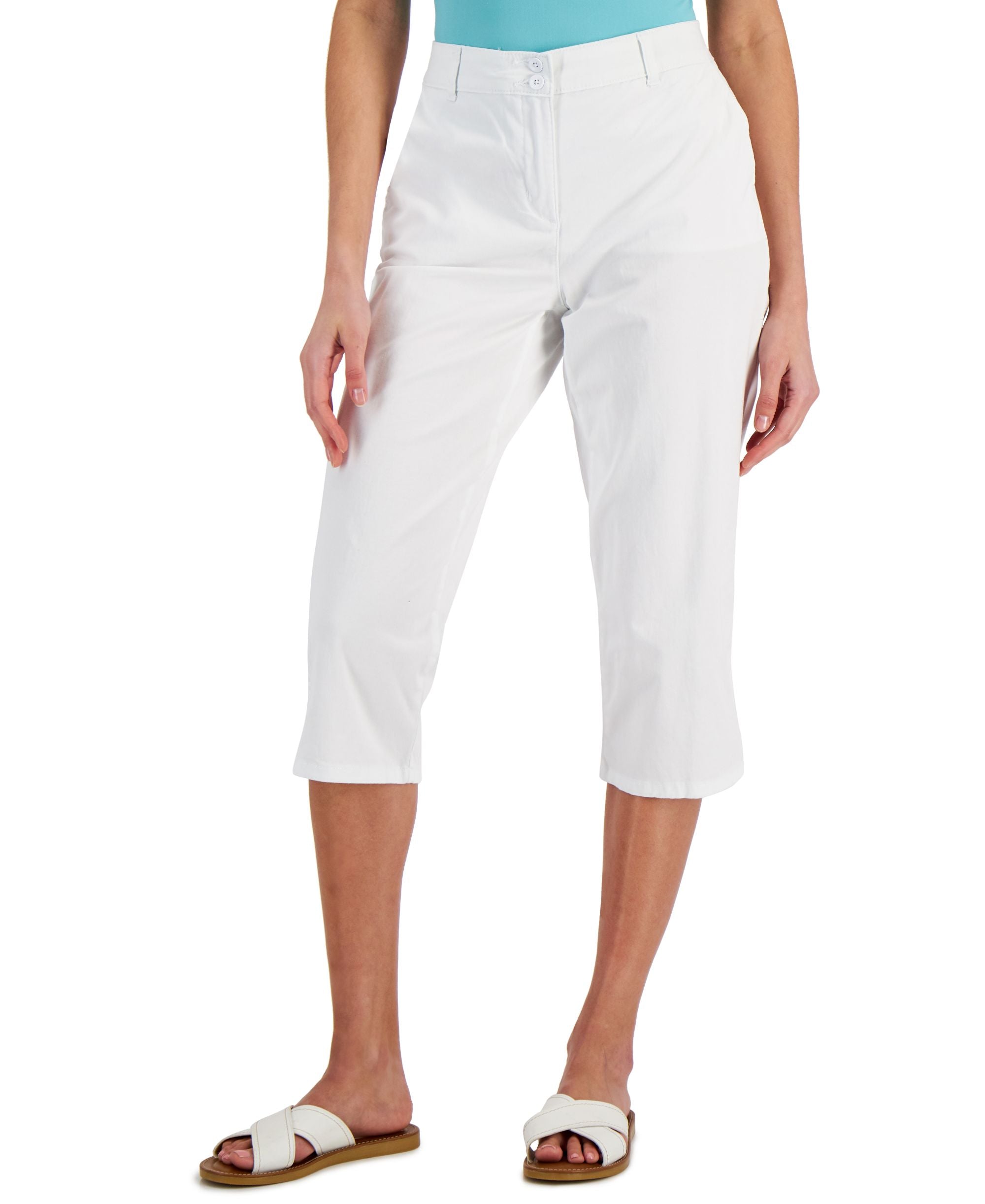 Women's Comfort-Waist Capri-Length Signature Pants