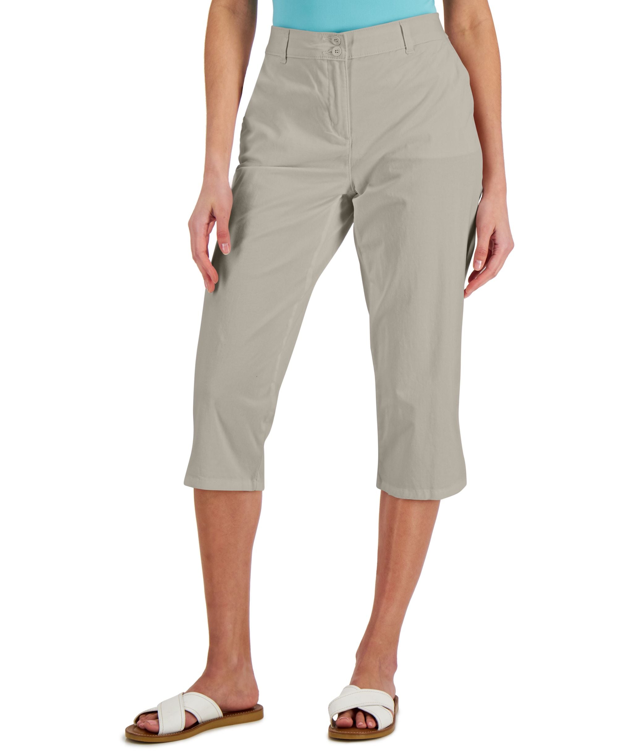 Women's Comfort-Waist Capri-Length Signature Pants