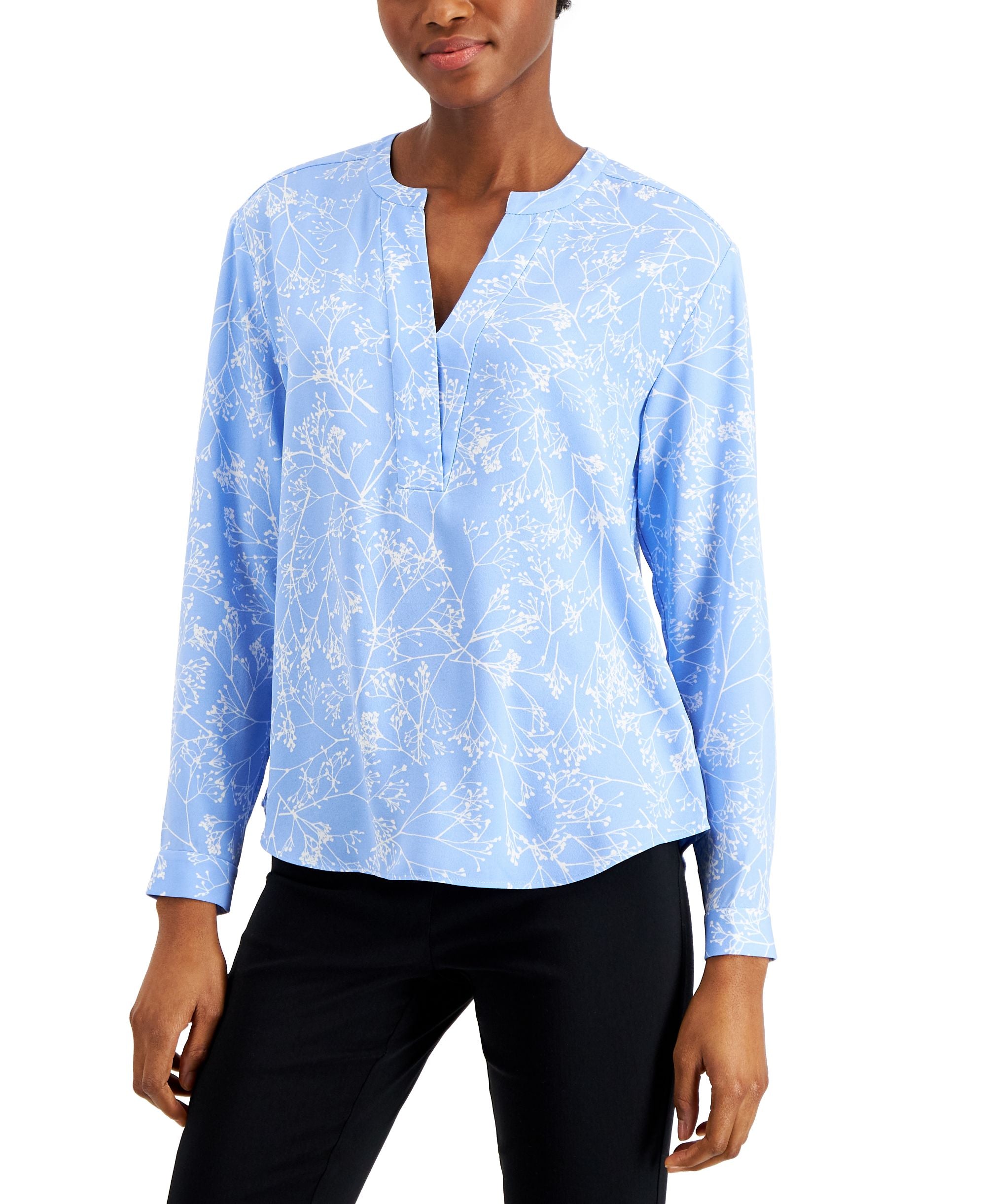 Alfani Split Neck Premium Top