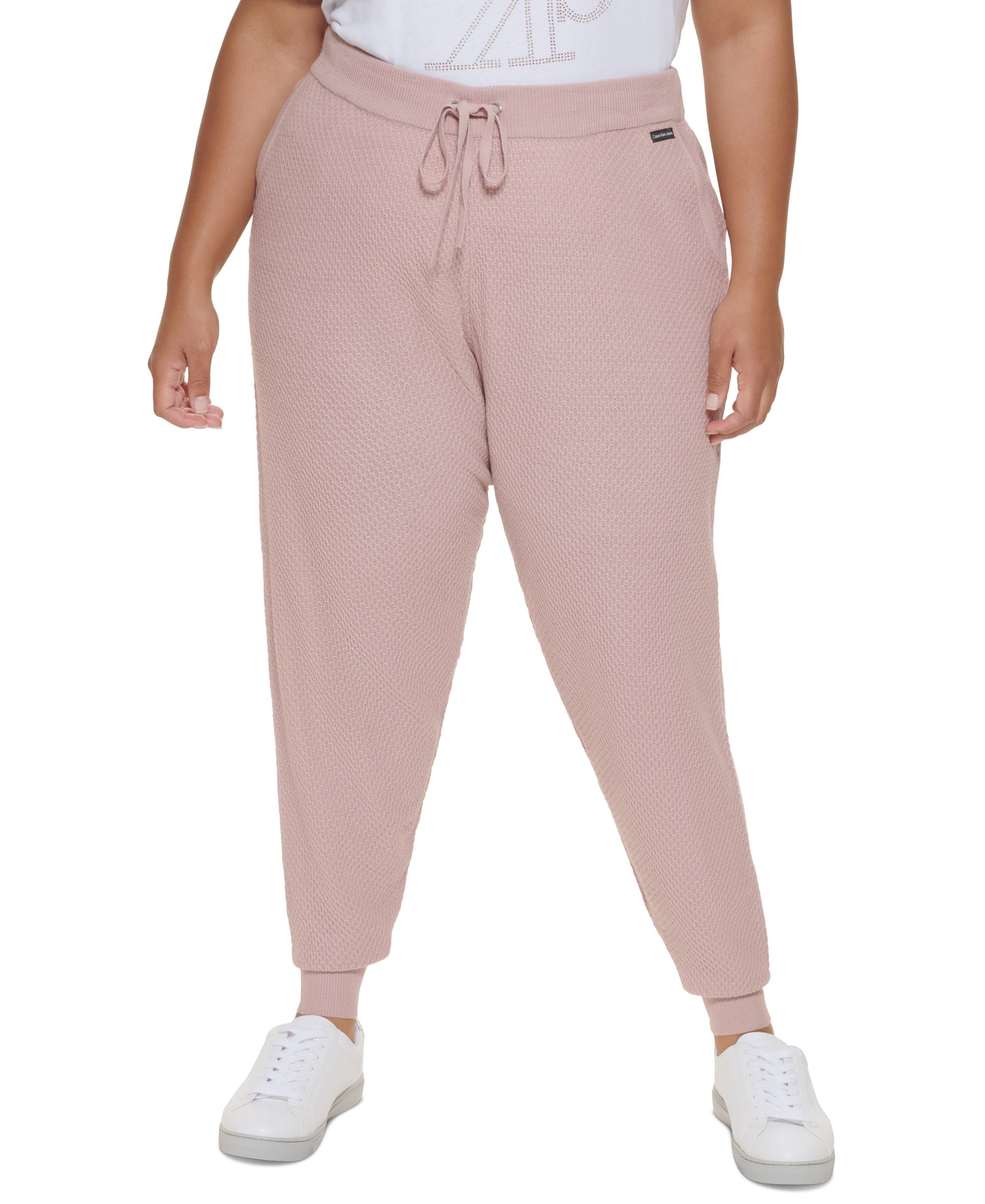 Calvin Klein Premium Jeans Modern Plus Size Honeycomb Jogger Signature Pants