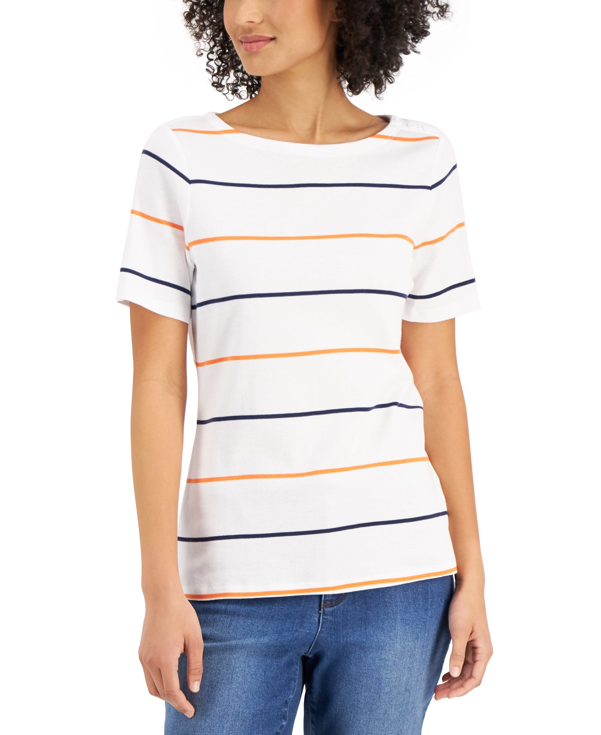 Charter Club Cotton Striped Premium Top