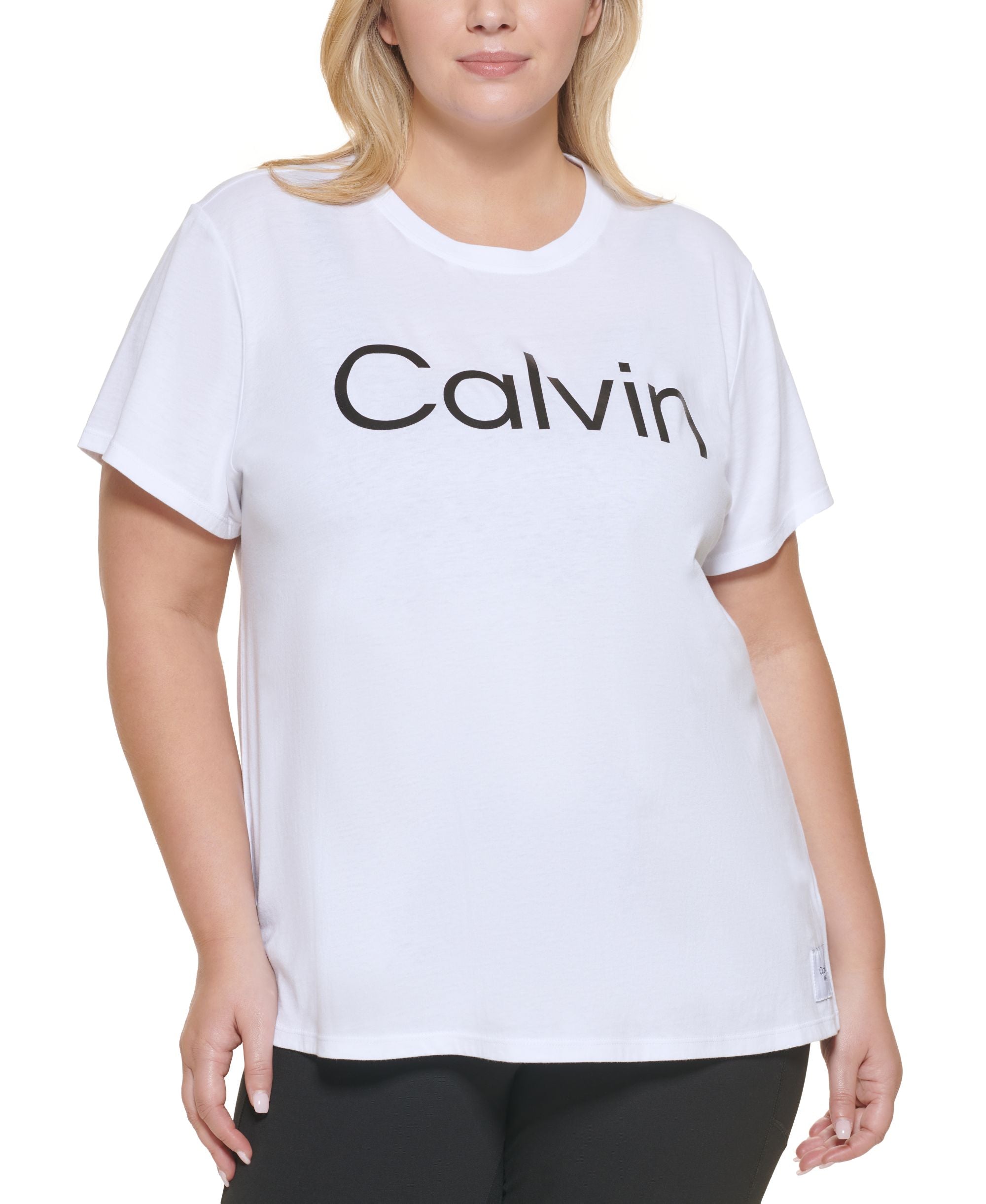 Calvin Klein Performance Plus Size Logo Graphic T-Modern Shirt