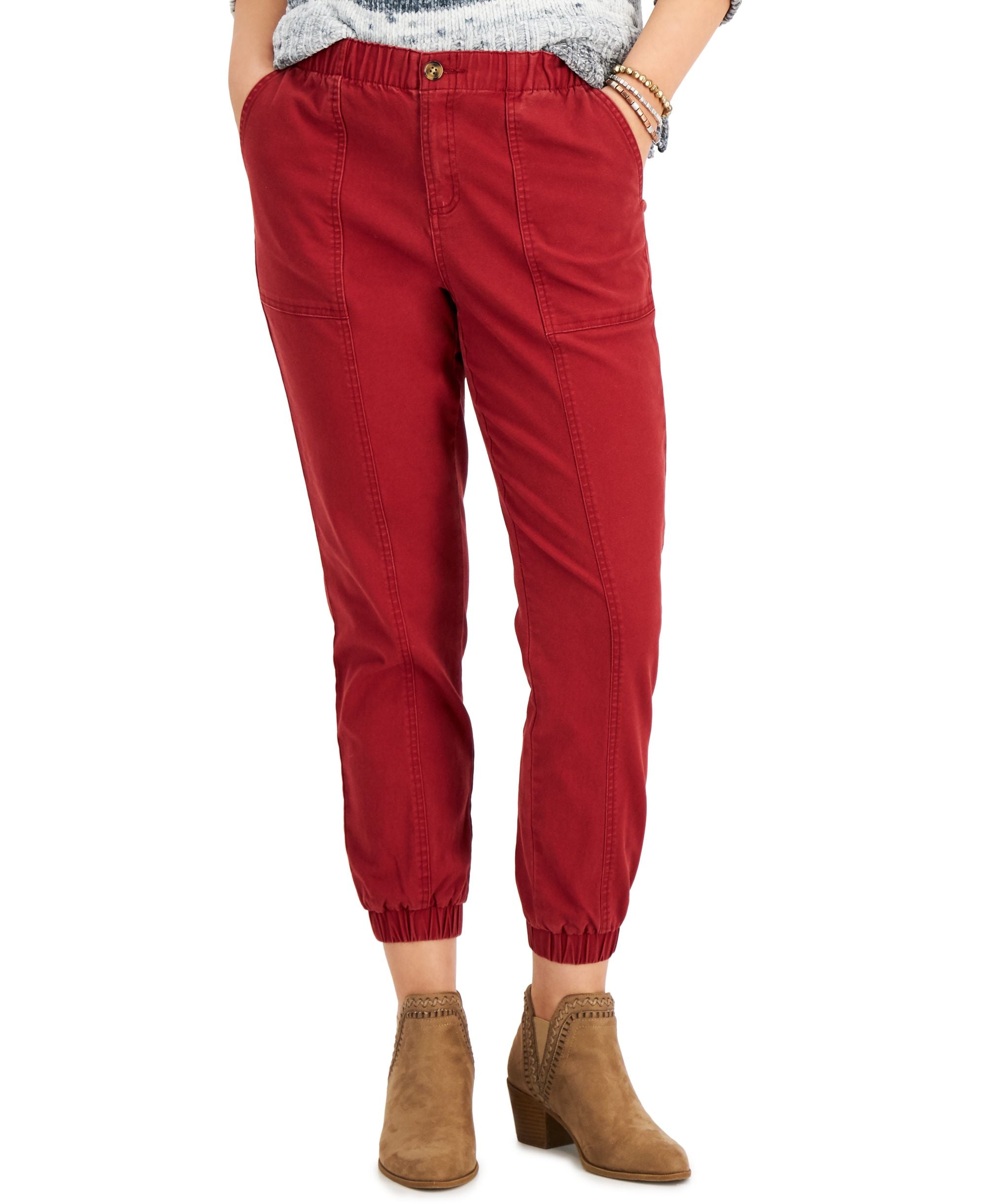 Style & Co Cropped Cotton Utility Signature Pants