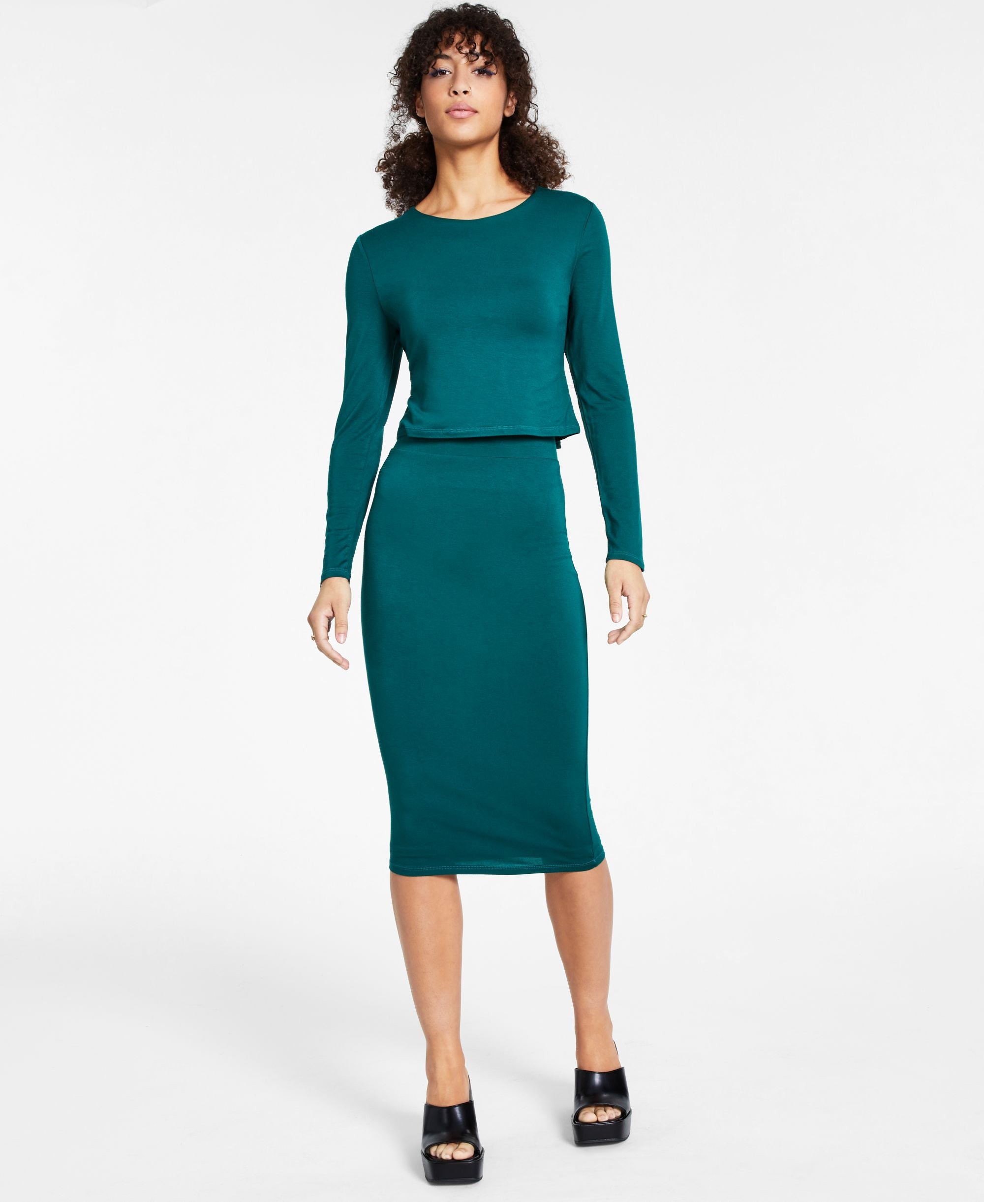 Bar III Bodycon Midi Modern Skirt