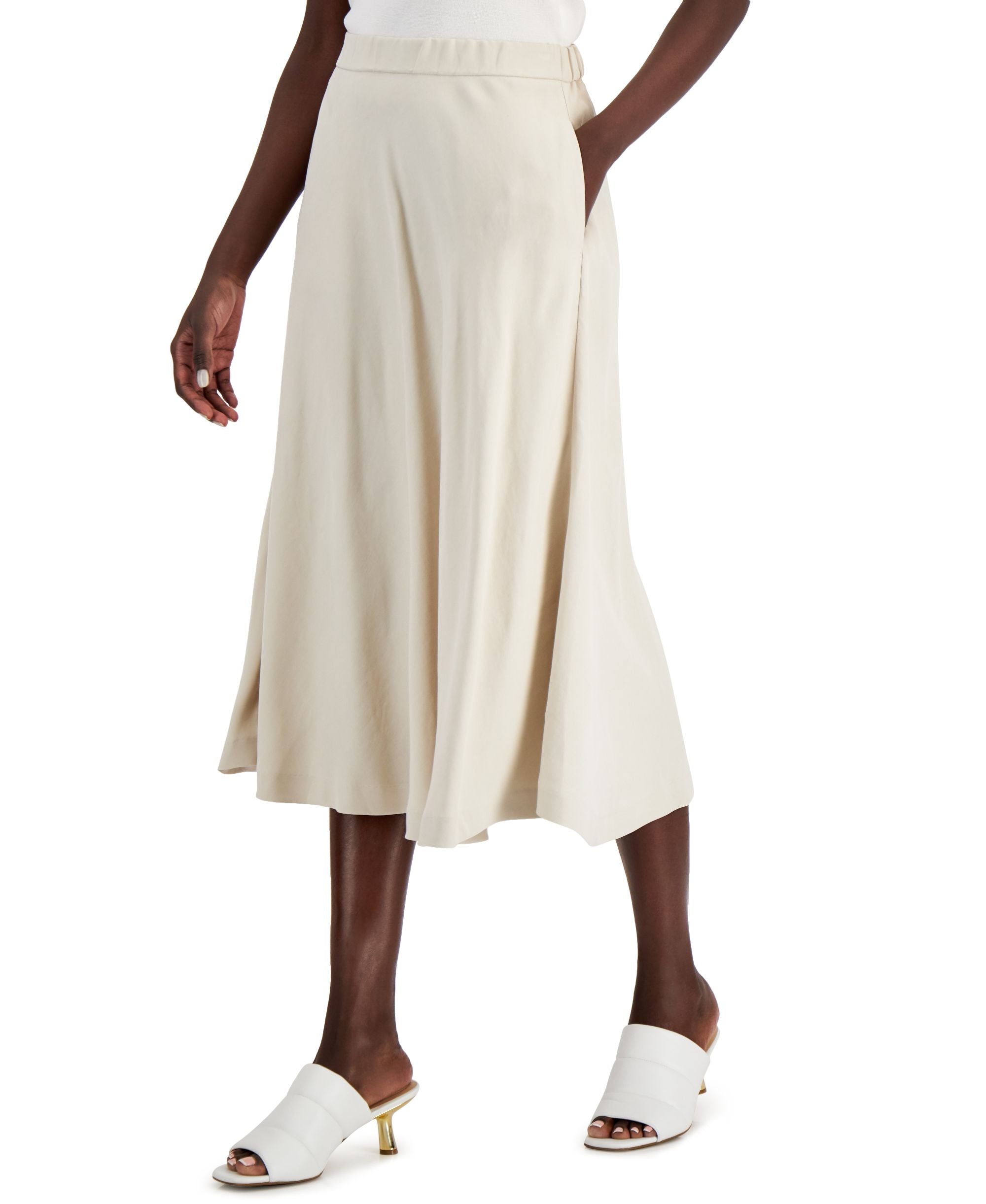 Alfani Comfort-Waist Midi Modern Skirt