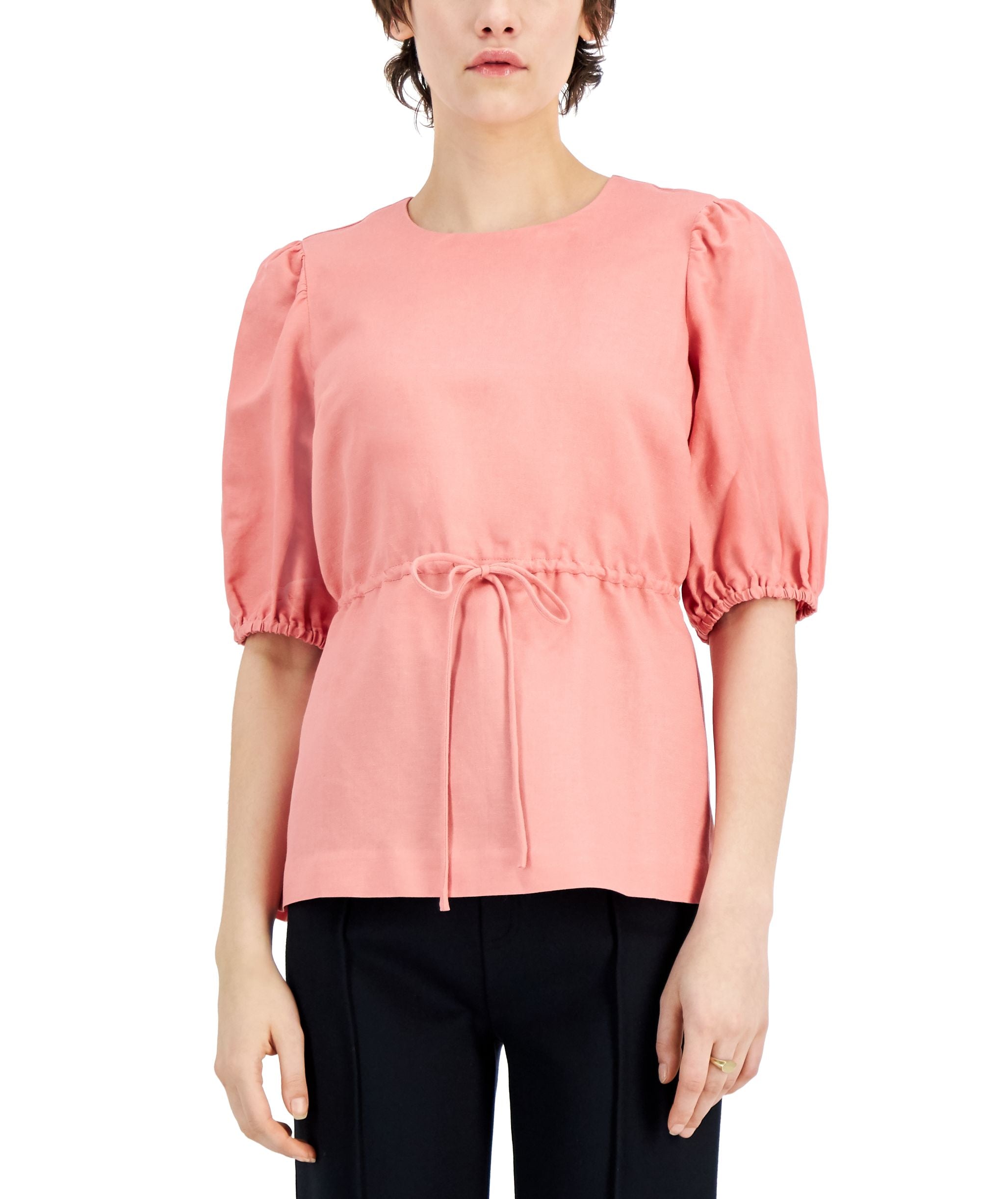 Alfani Petite Puff-Sleeve Premium Top