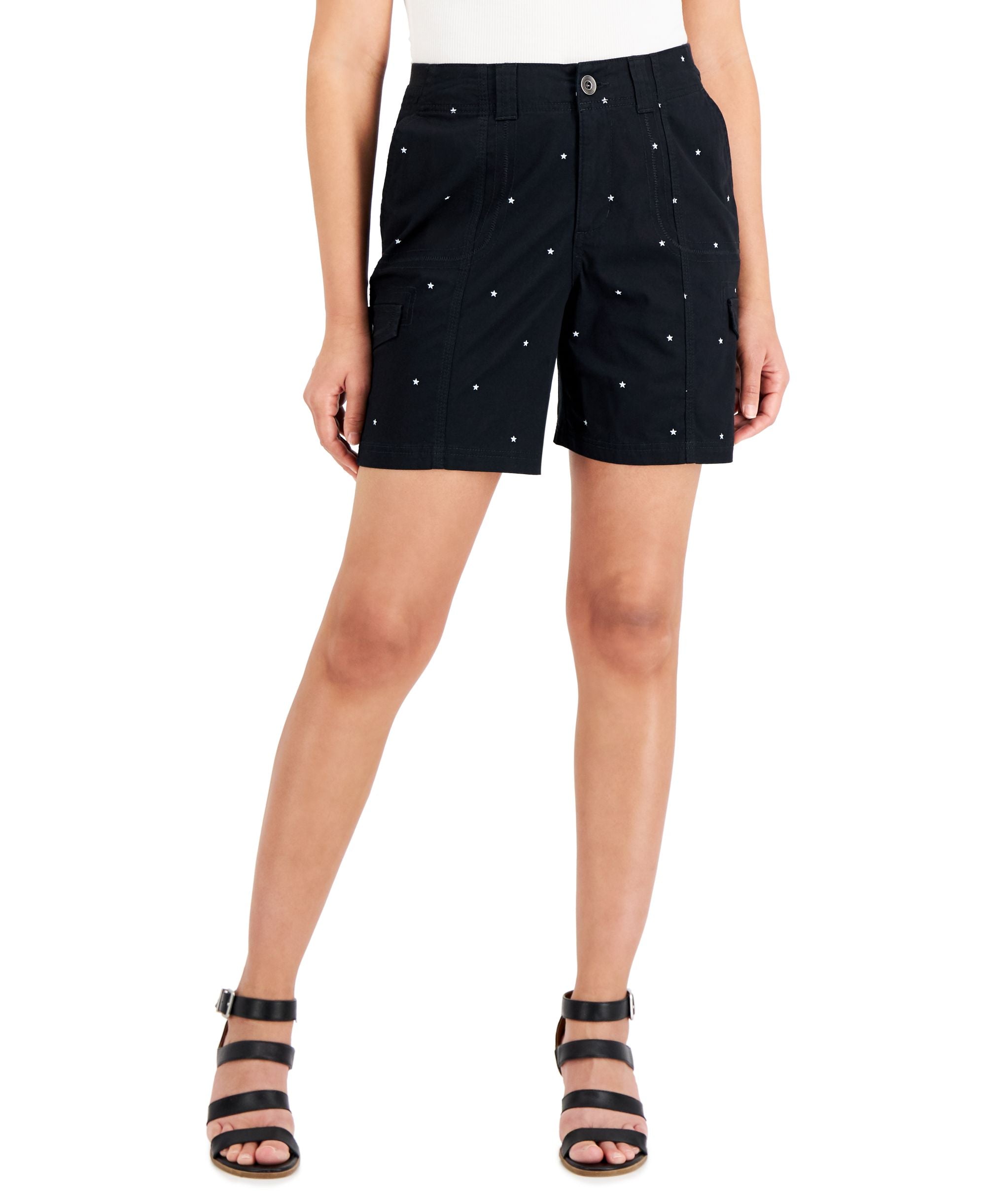 Style & Co Star Dot Premium Shorts