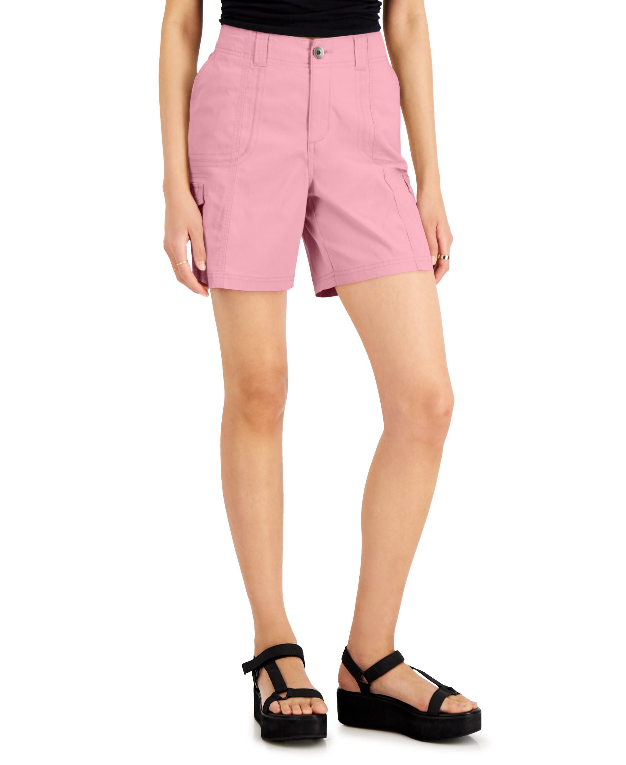 Women's Comfort-Waist Cargo Premium Shorts
