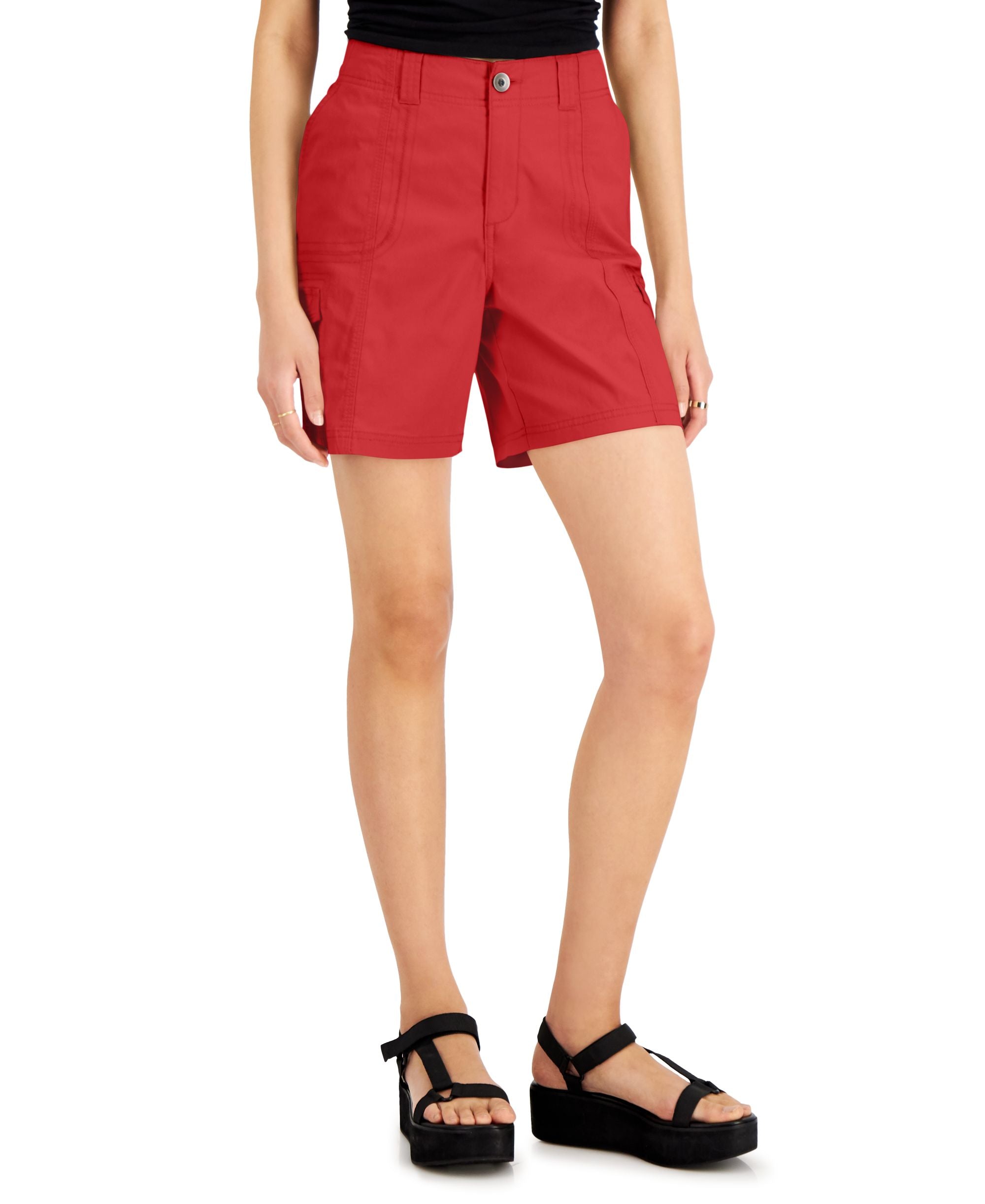 Women's Comfort-Waist Cargo Premium Shorts