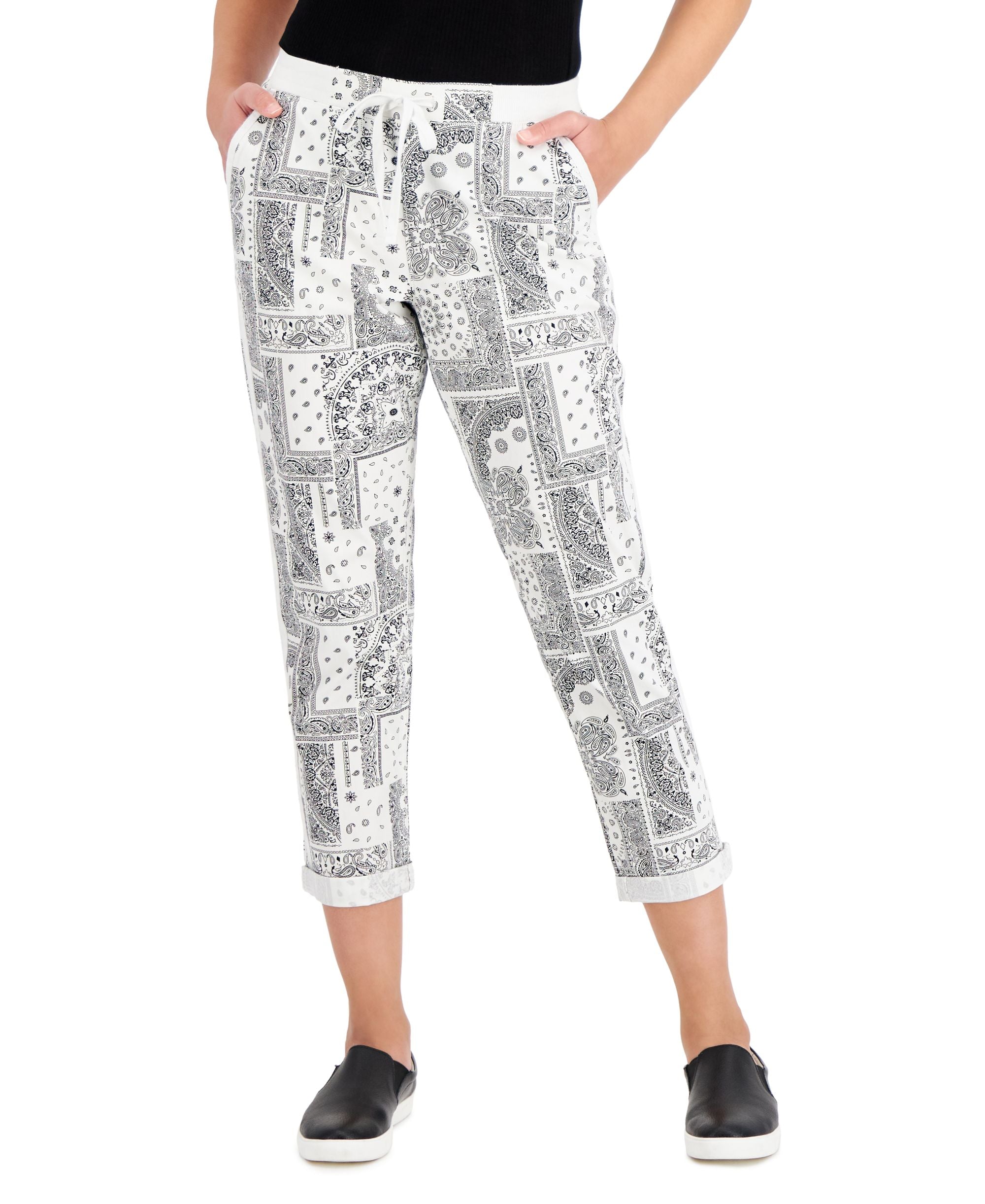 Style & Co Printed Cuffed Signature Pants