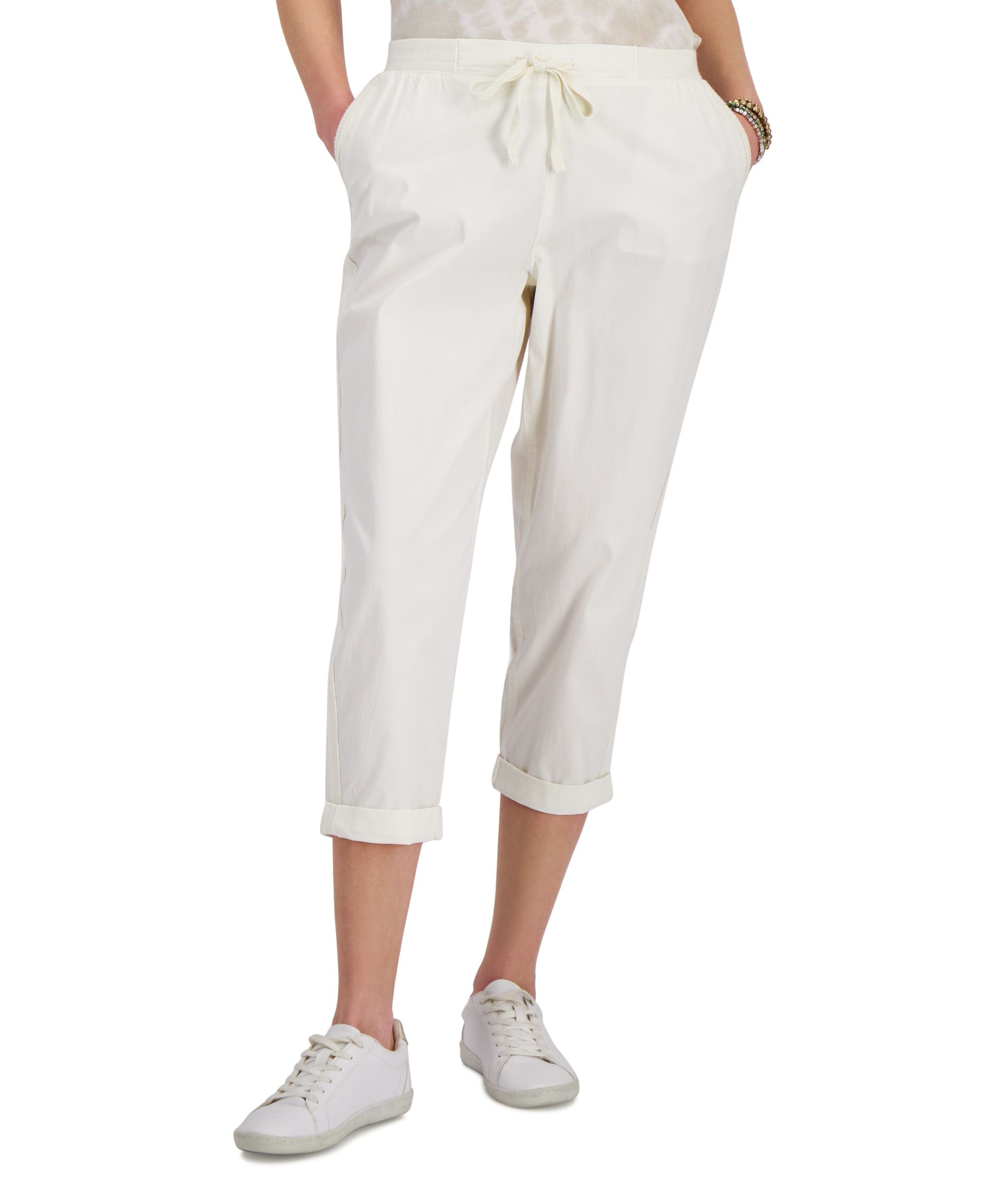 Style & Co Petite Comfort-Waist Cuffed Ankle Signature Pants