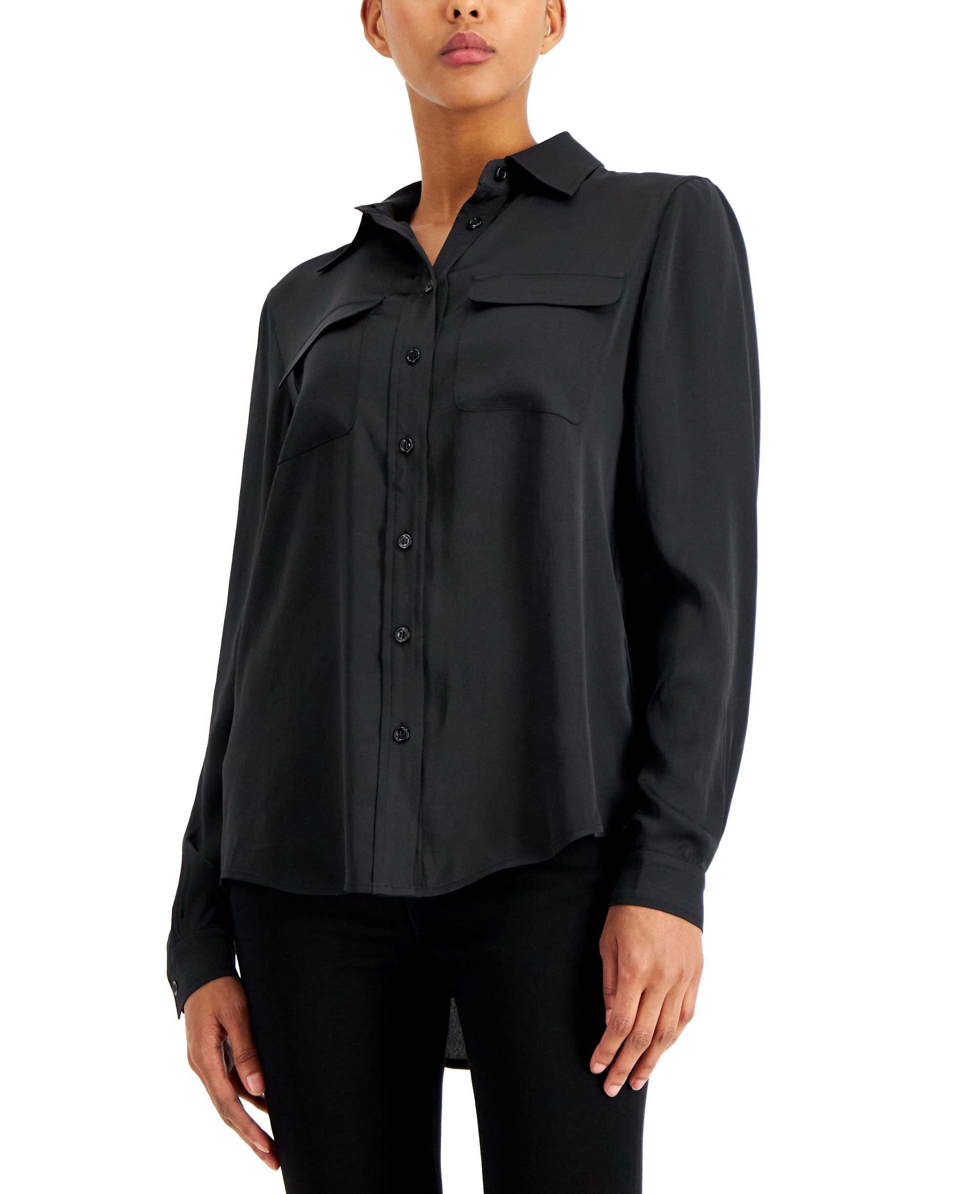 Alfani Satin Utility Modern Shirt