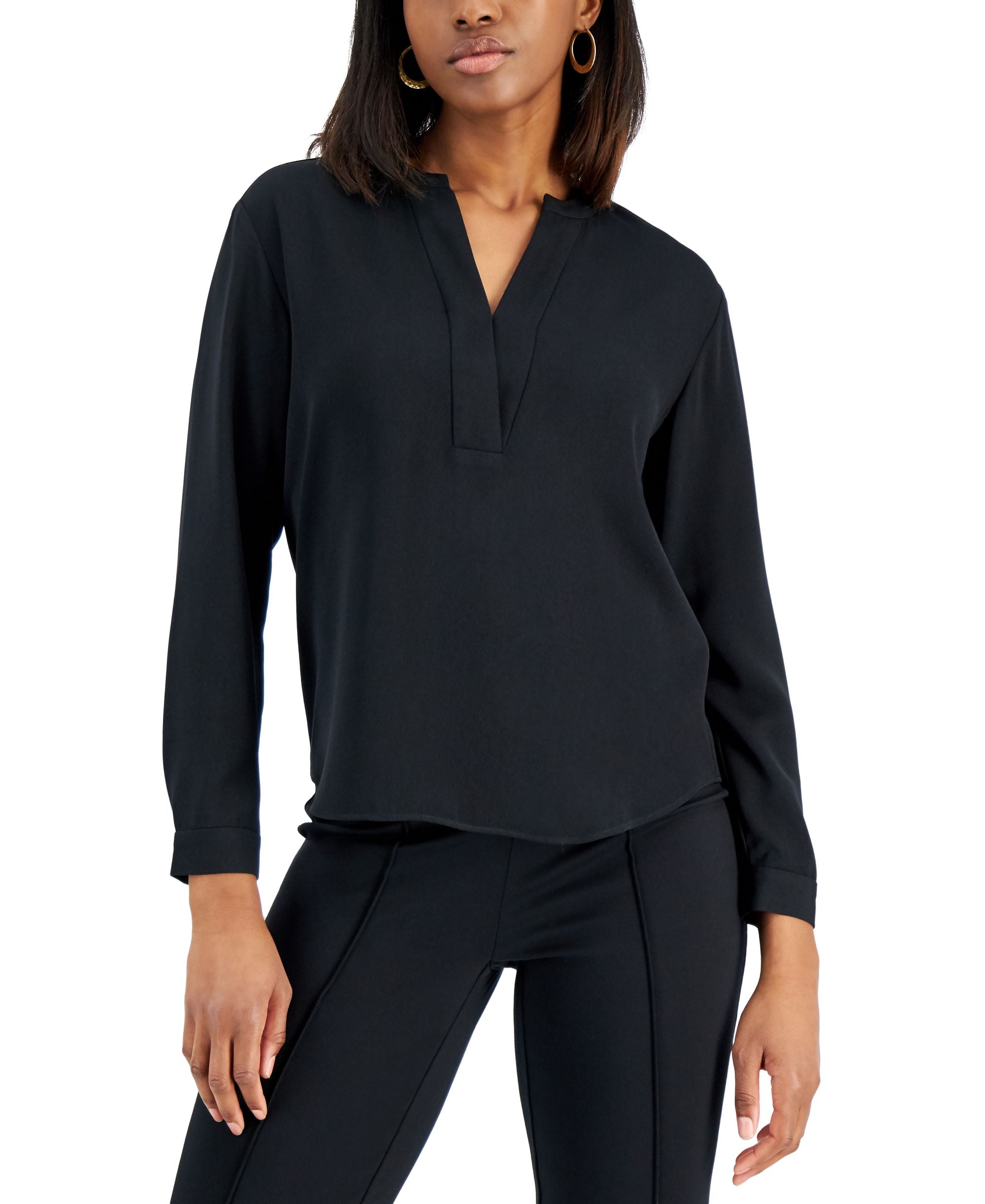 Alfani Split Neck Premium Top