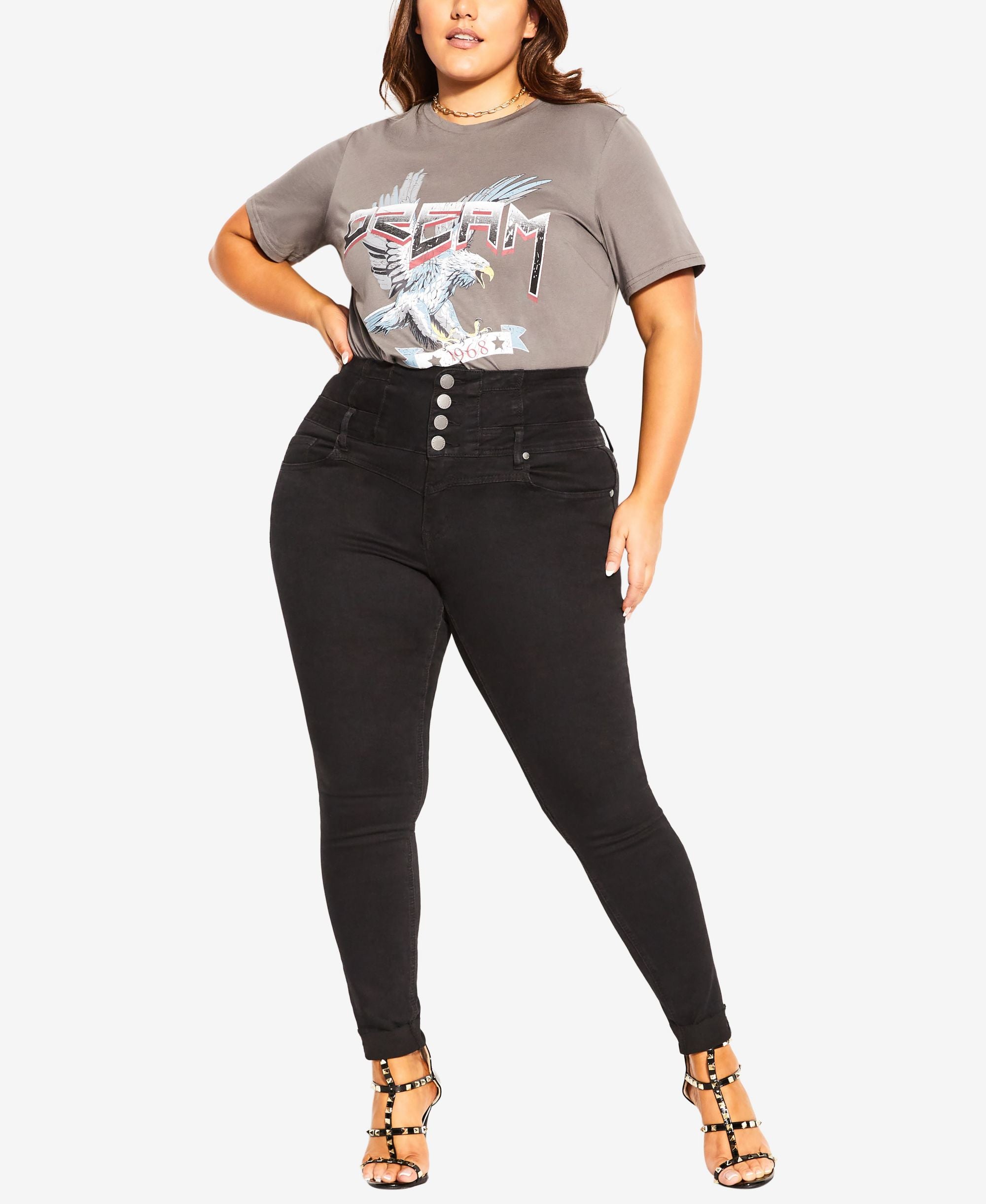 City Chic Modern Plus Size Western Harley Premium Jeans