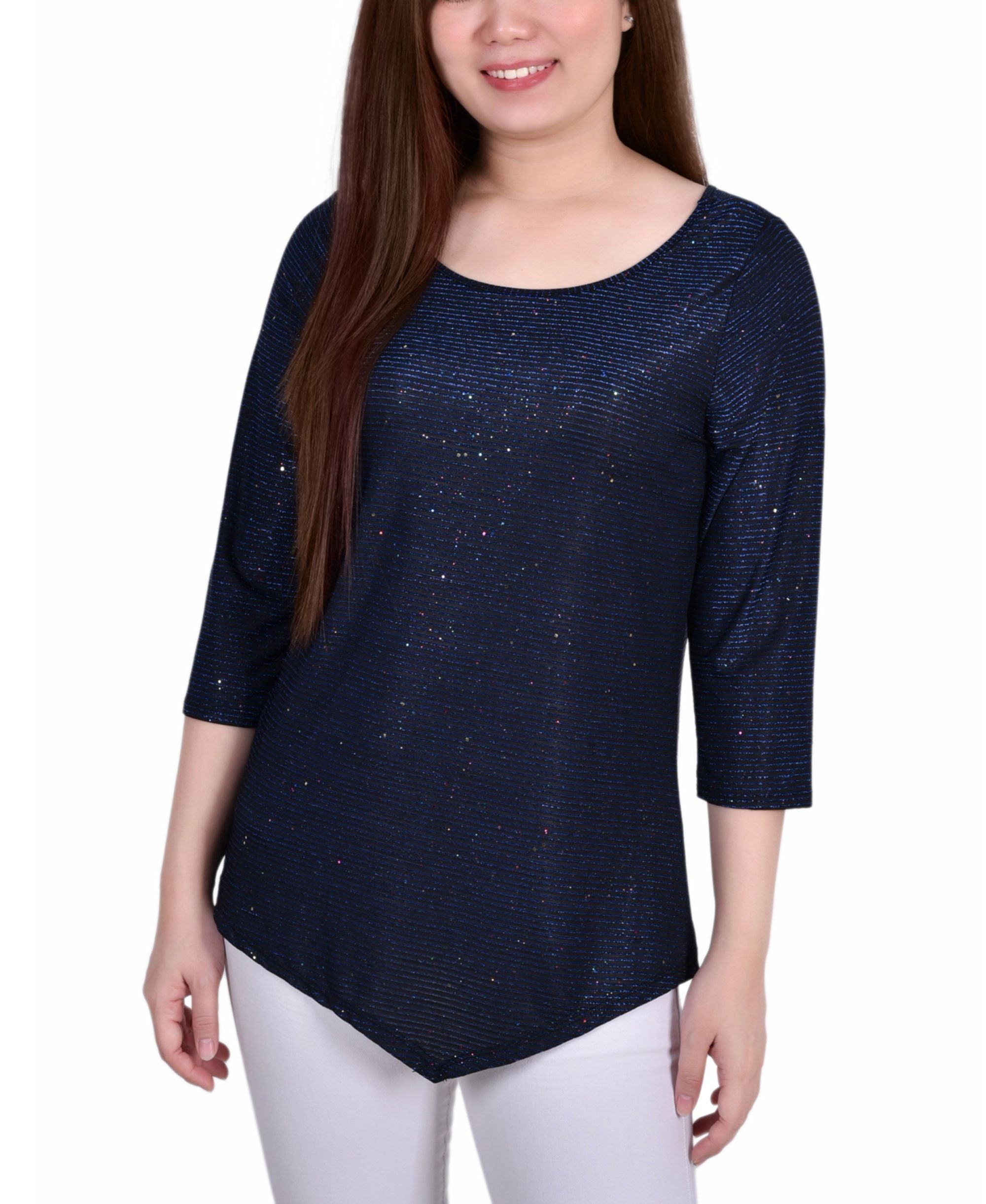 Petite Iridescent Bar Back Premium Top