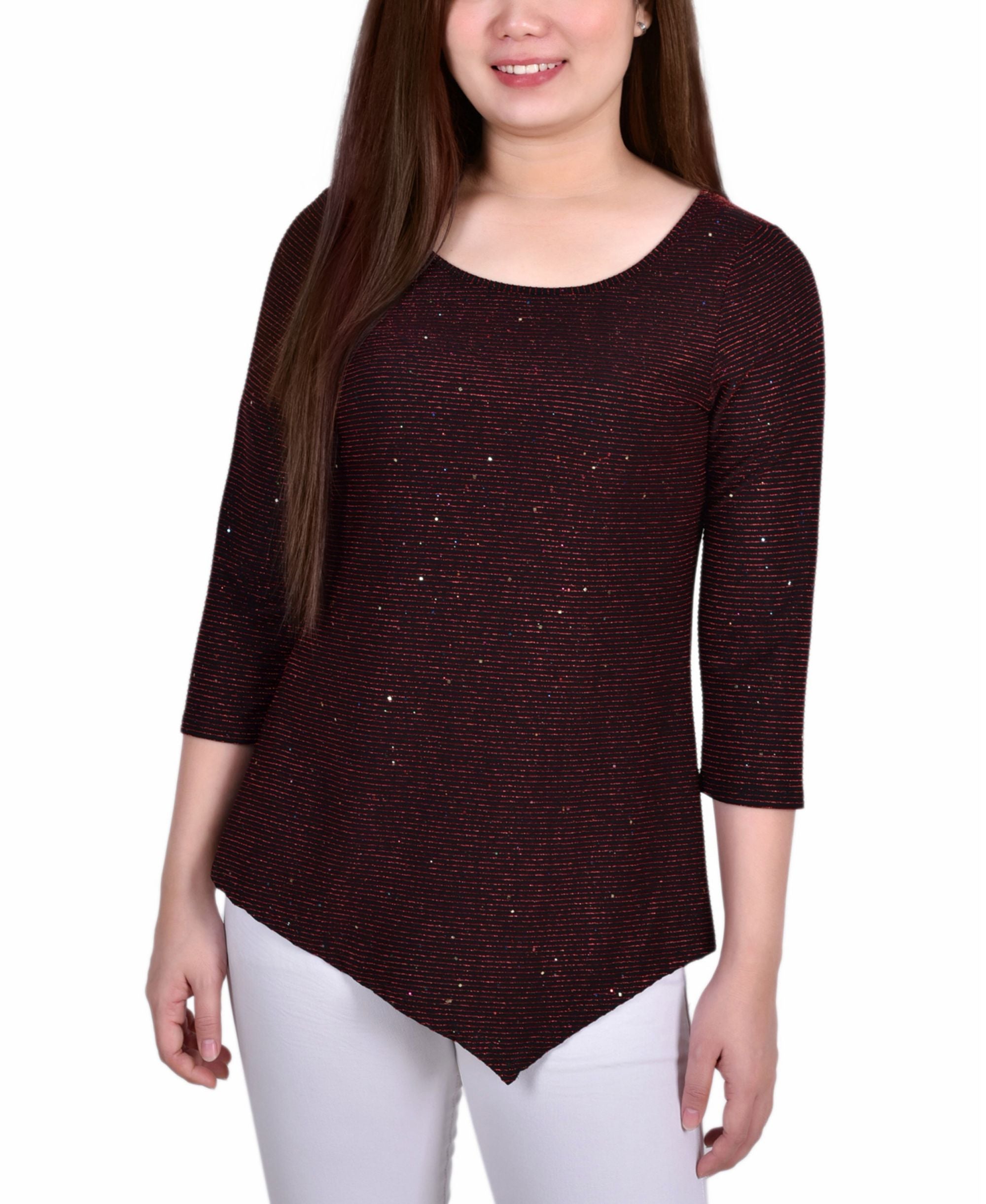 Petite Iridescent Bar Back Premium Top