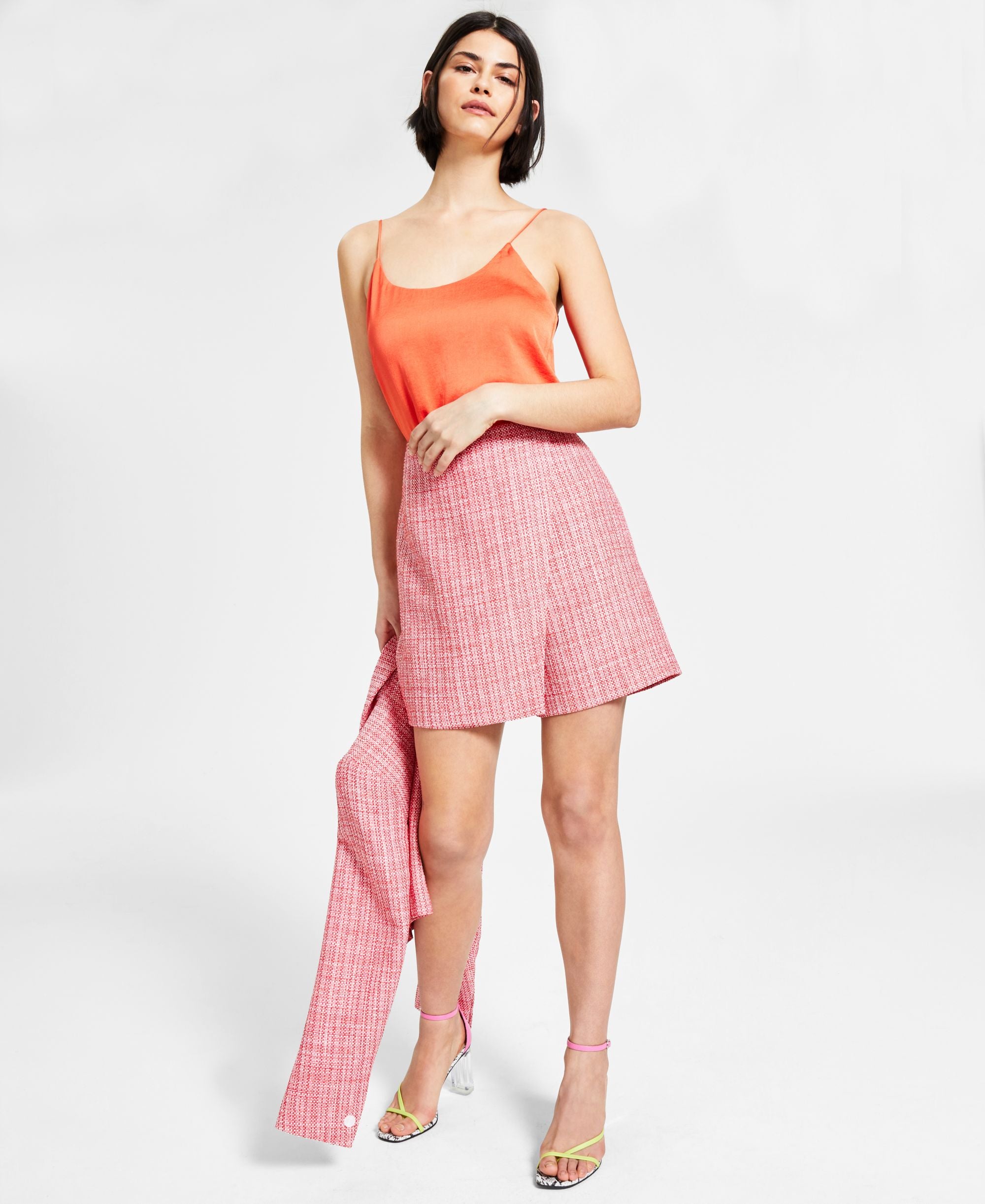 Bar III Tweed Skort
