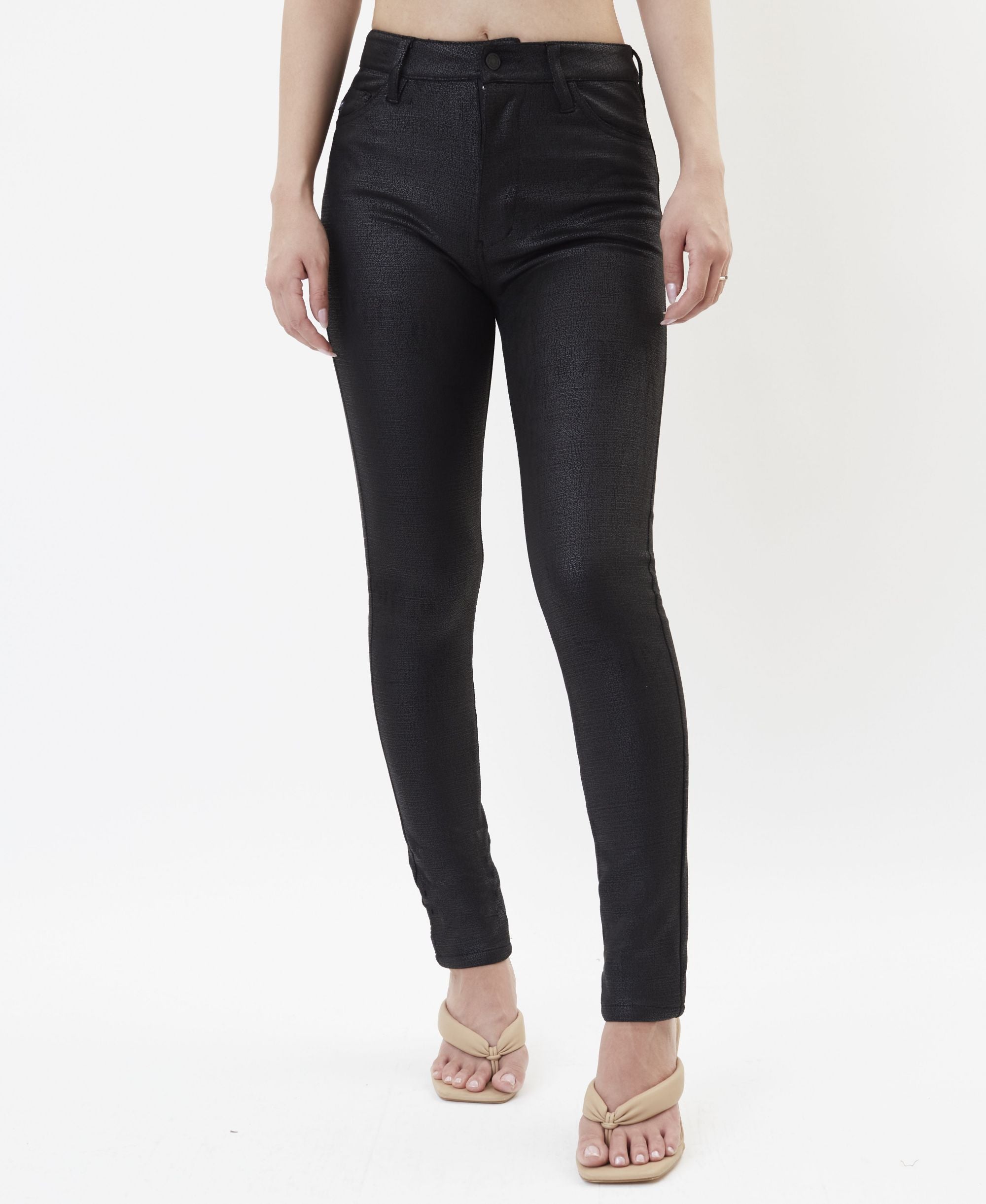 Womens High Rise Super Skinny-Fit Premium Jeans