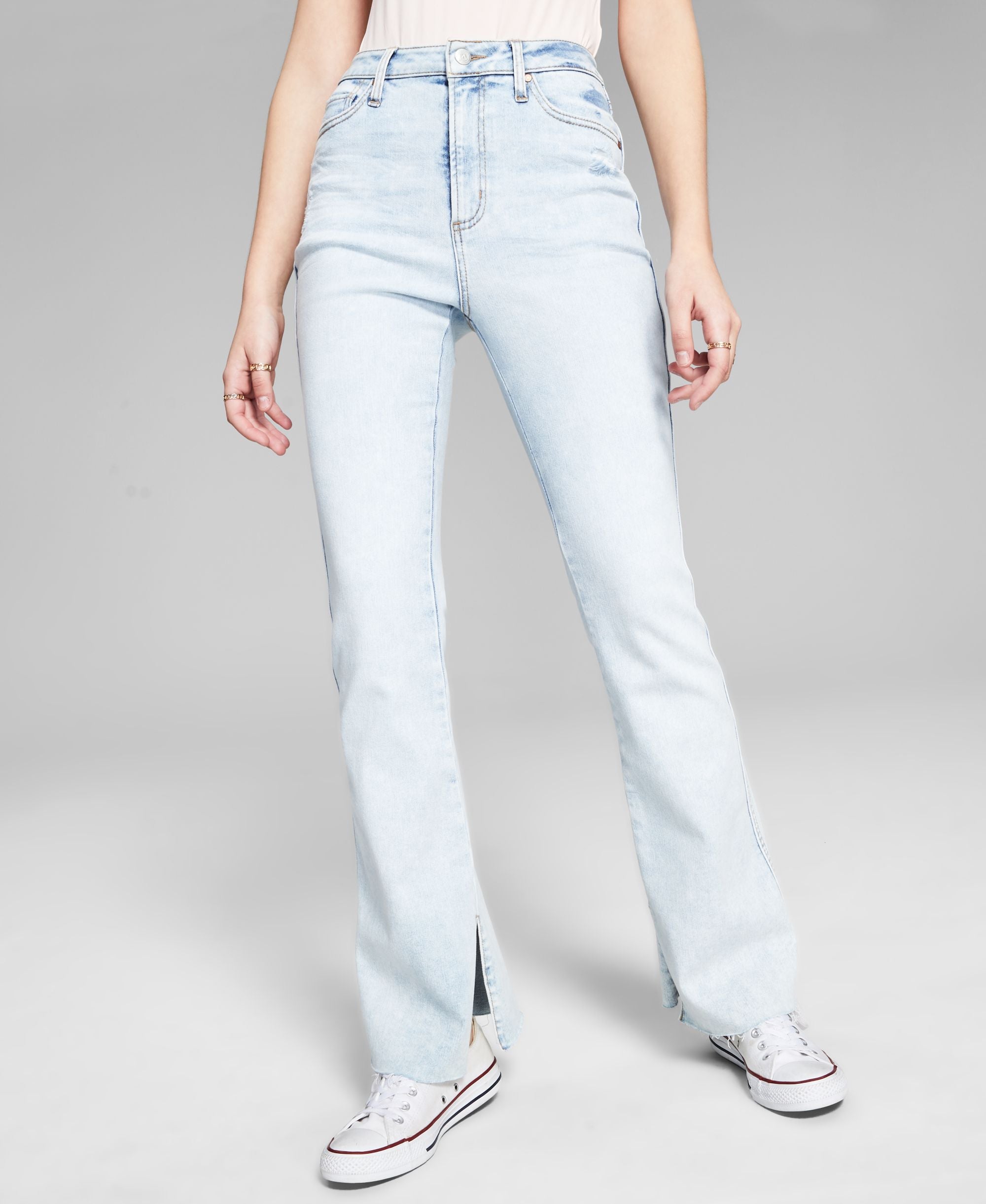 Now This Flared Slit Leg Premium Jeans