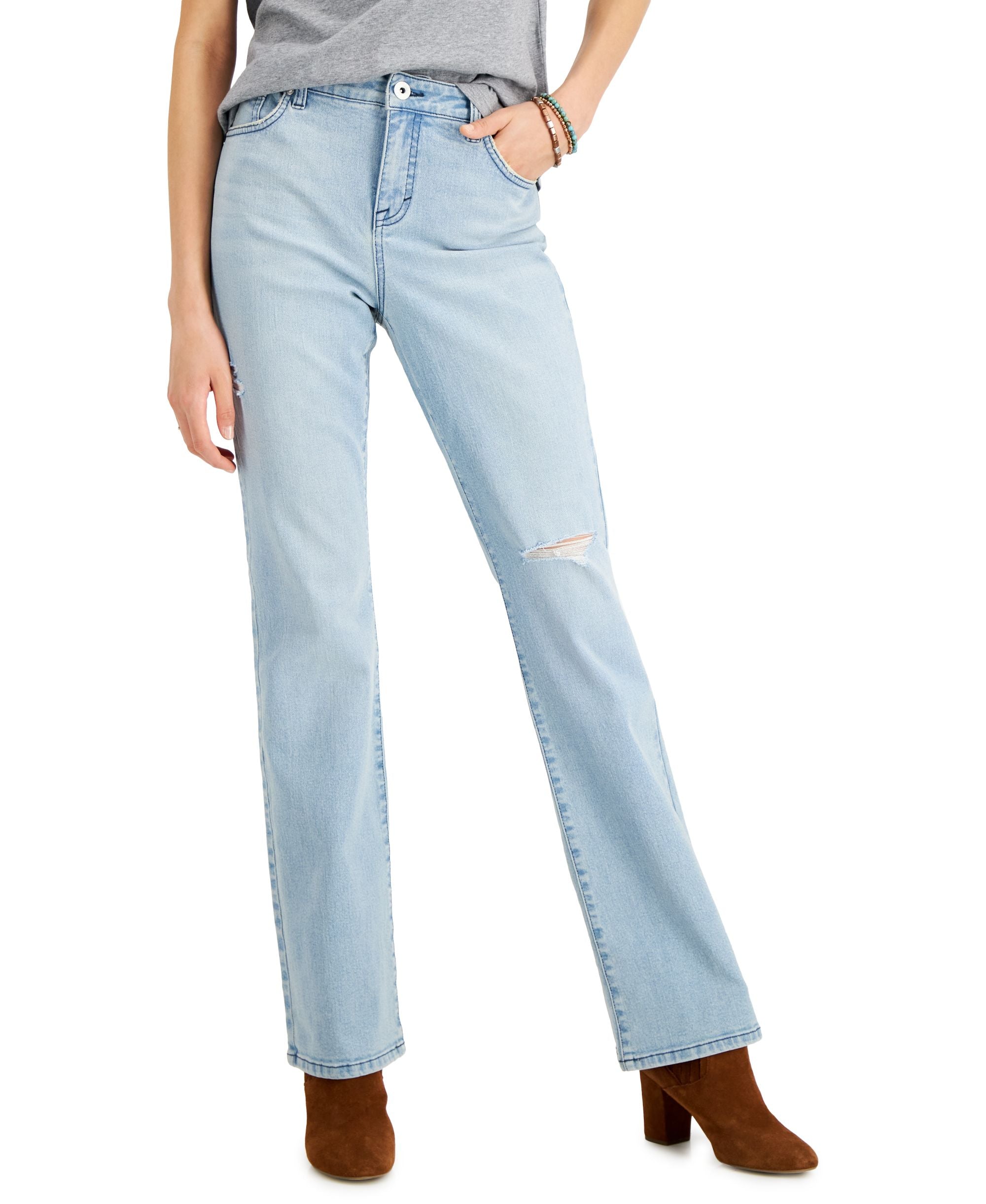 Women's Mid-Rise Curvy Boot-Cut Premium Jeans