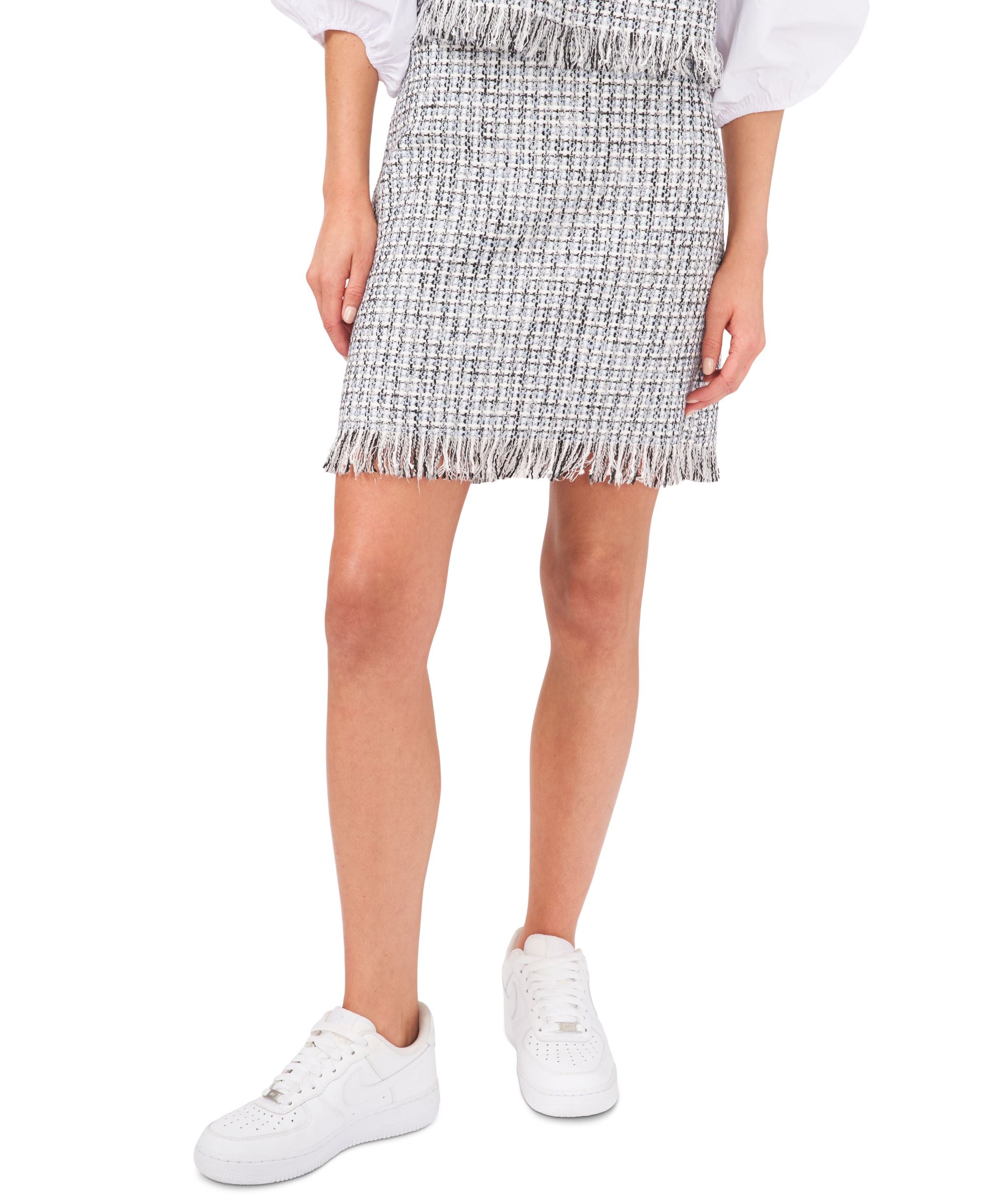 Riley Rae Tweed Mini Modern Skirt