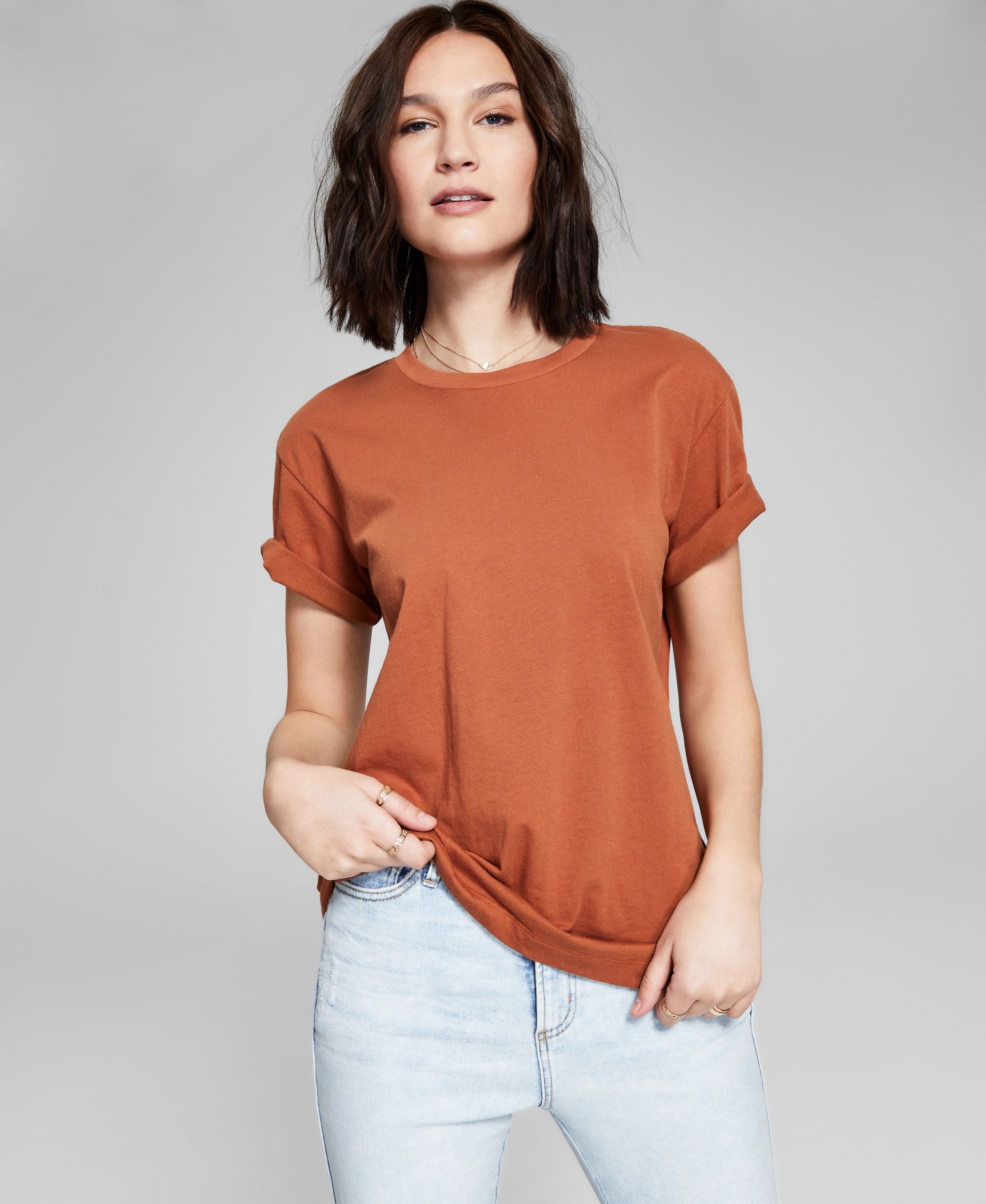 Now This Womens Cotton Boyfriend T-Modern Shirt