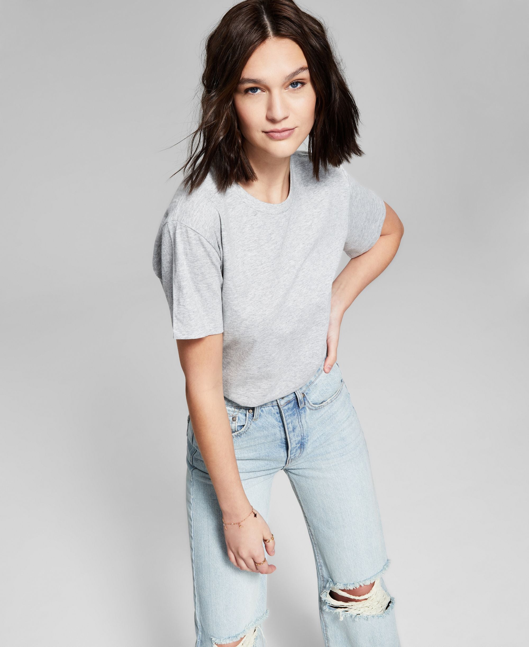 Now This Womens Cotton Boyfriend T-Modern Shirt