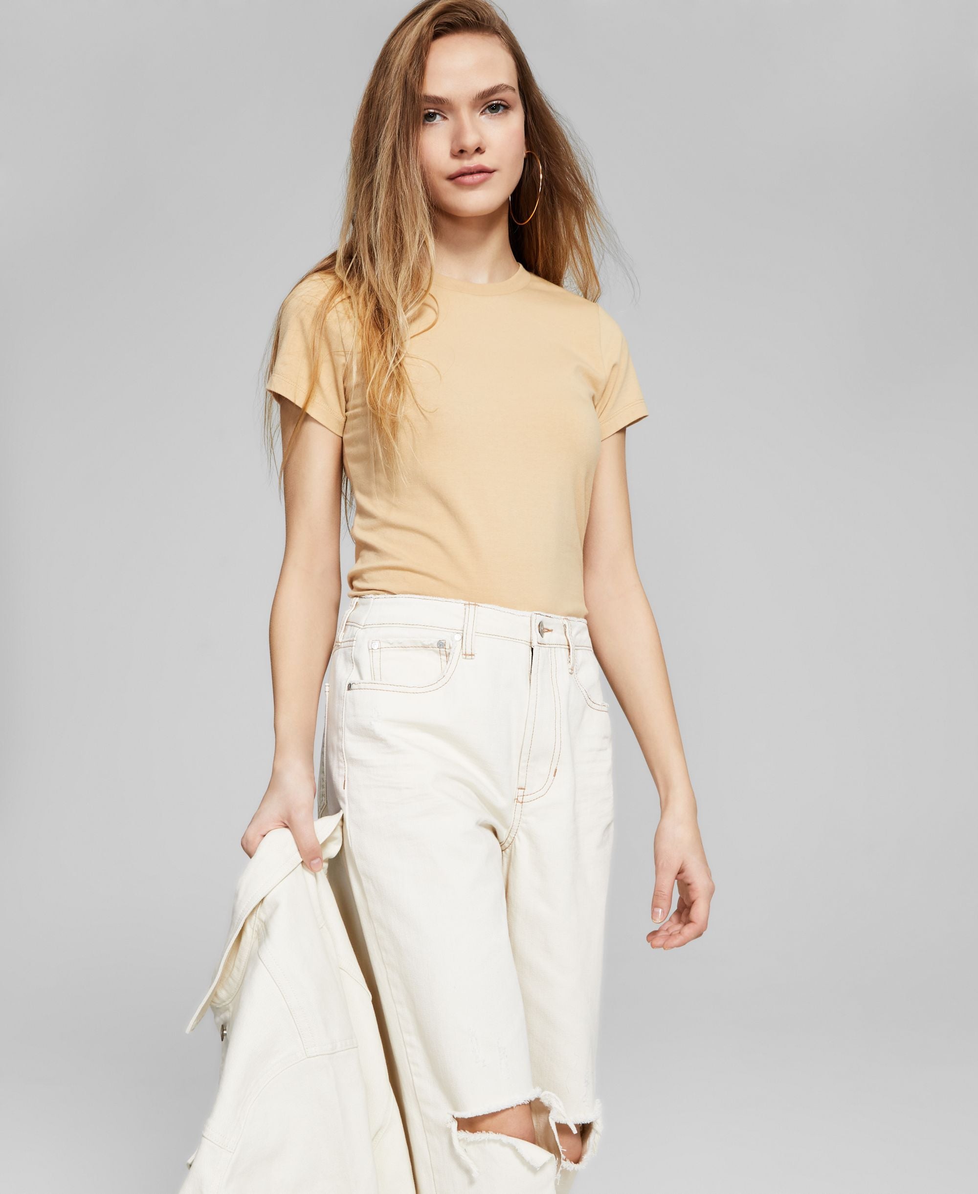 Now This Womens Slim-Cut Fit T-Modern Shirt