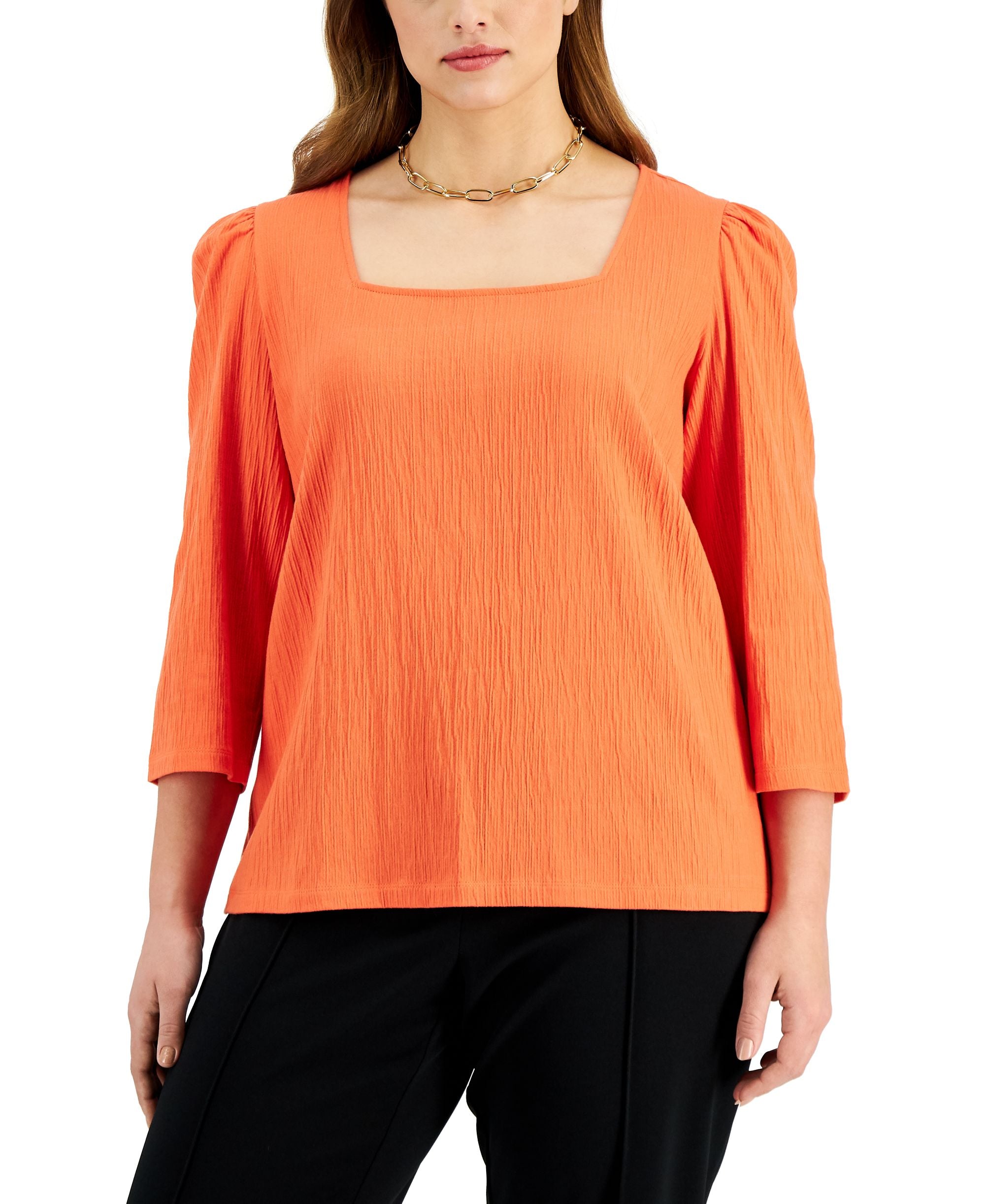 Bar III Square Neck Premium Top