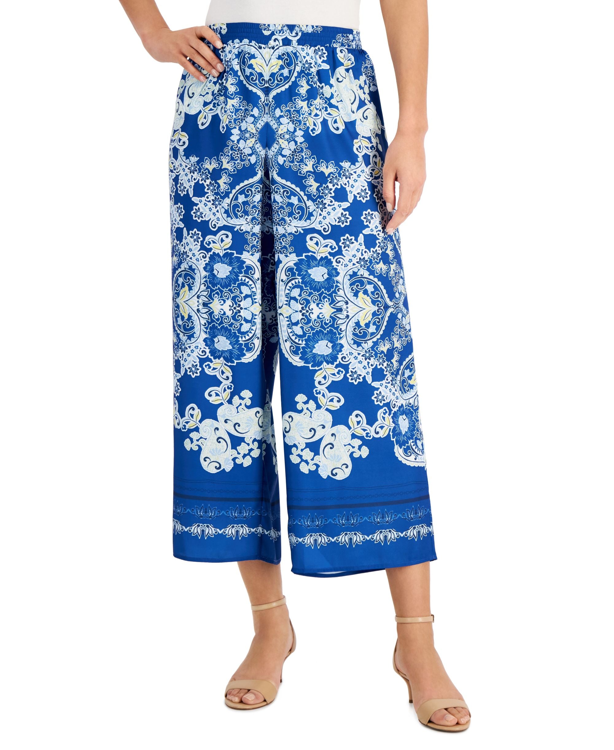 JM Collection Womens Sierra Scarf Signature Pants