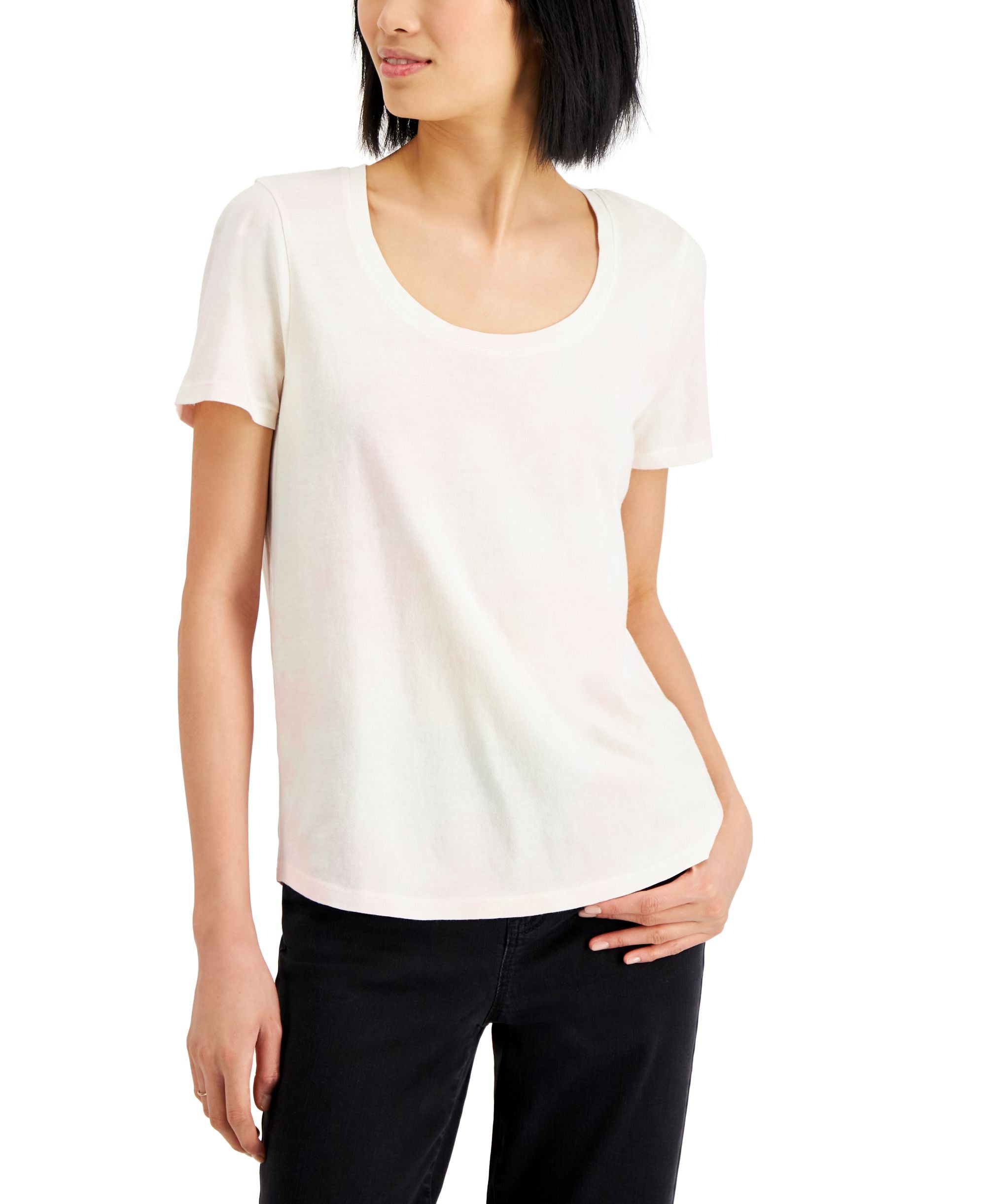Style & Co Printed Cotton T-Modern Shirt