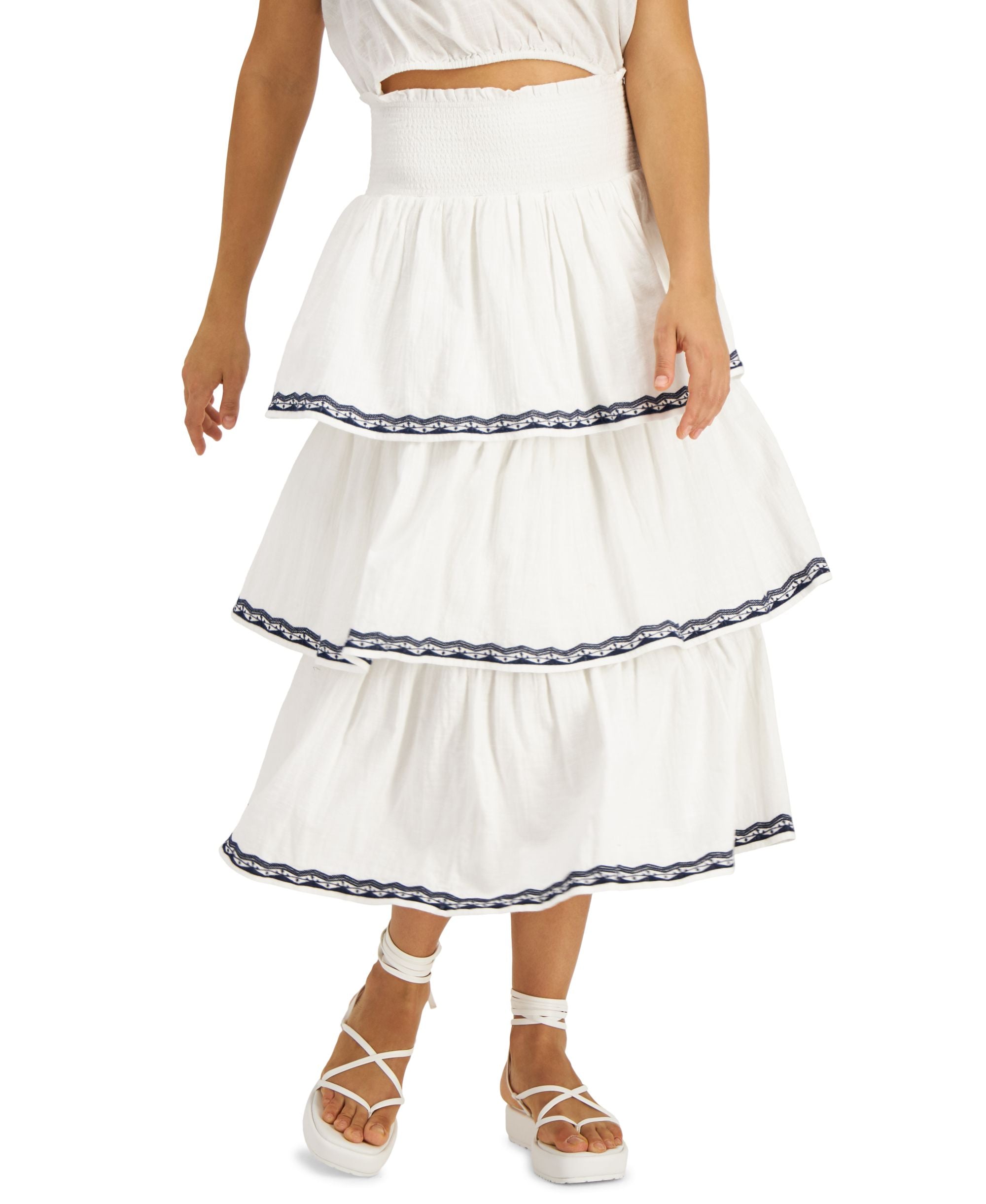 INC International Concepts Smock-Detail Modern Skirt