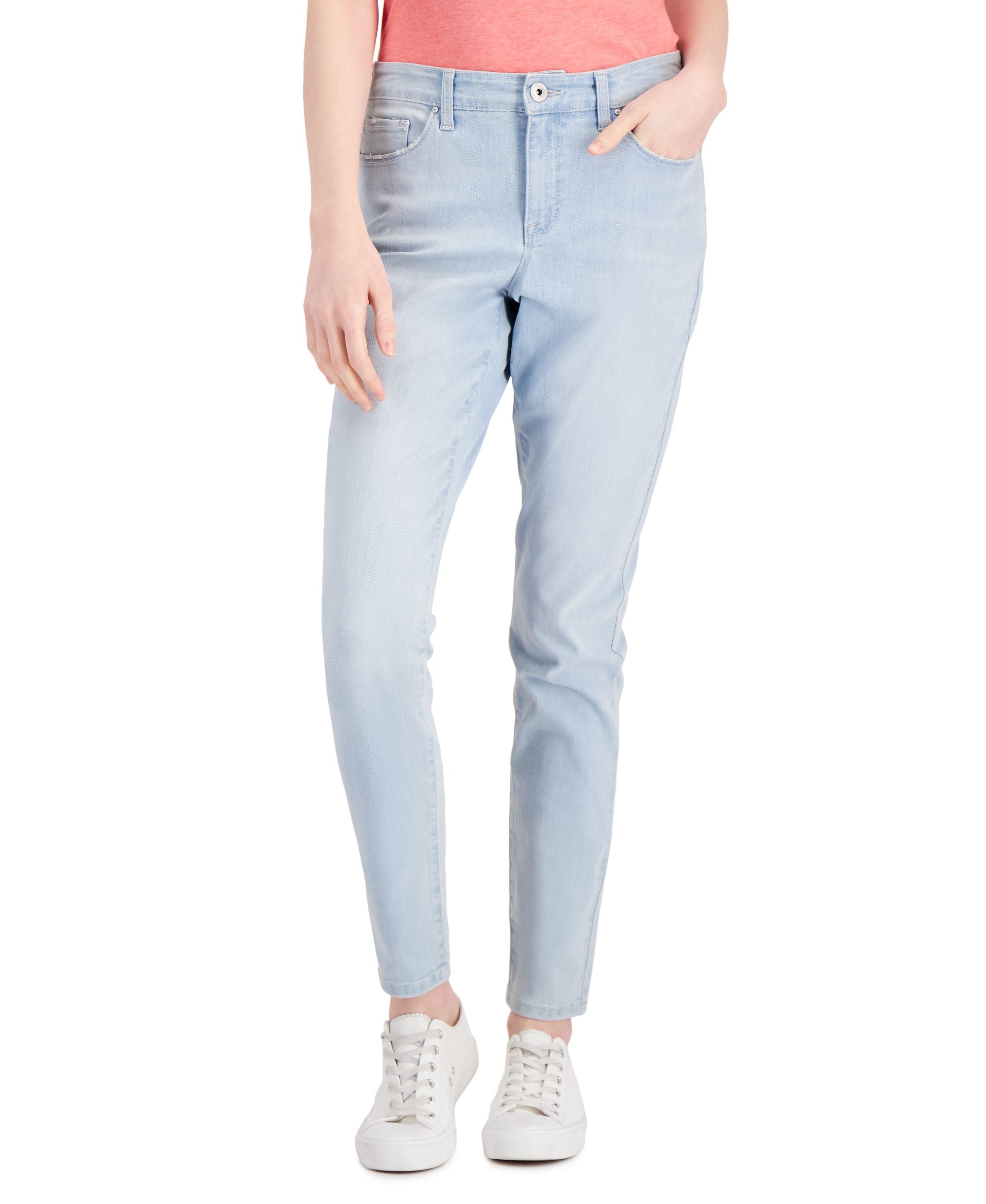 Style & Co Petite Mid Rise Curvy Skinny-Fit Premium Jeans
