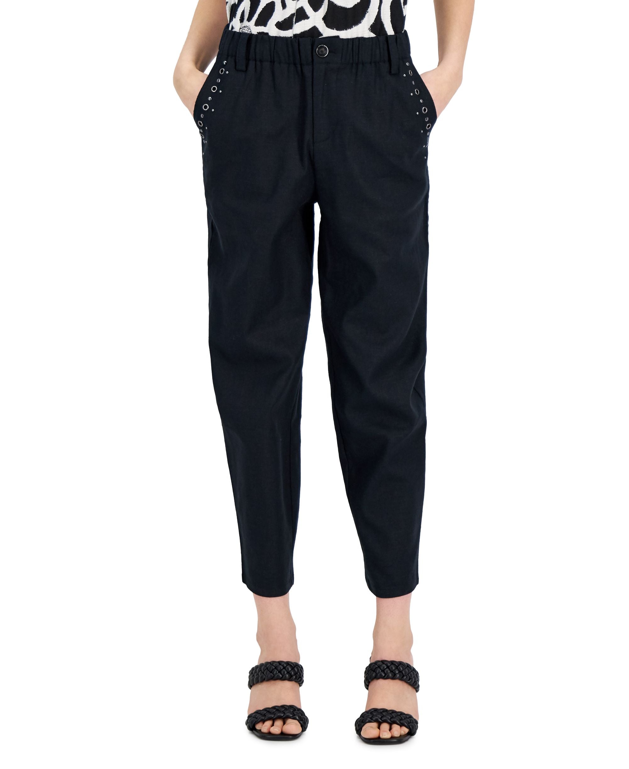 INC International Concepts Grommet Trim Signature Pants