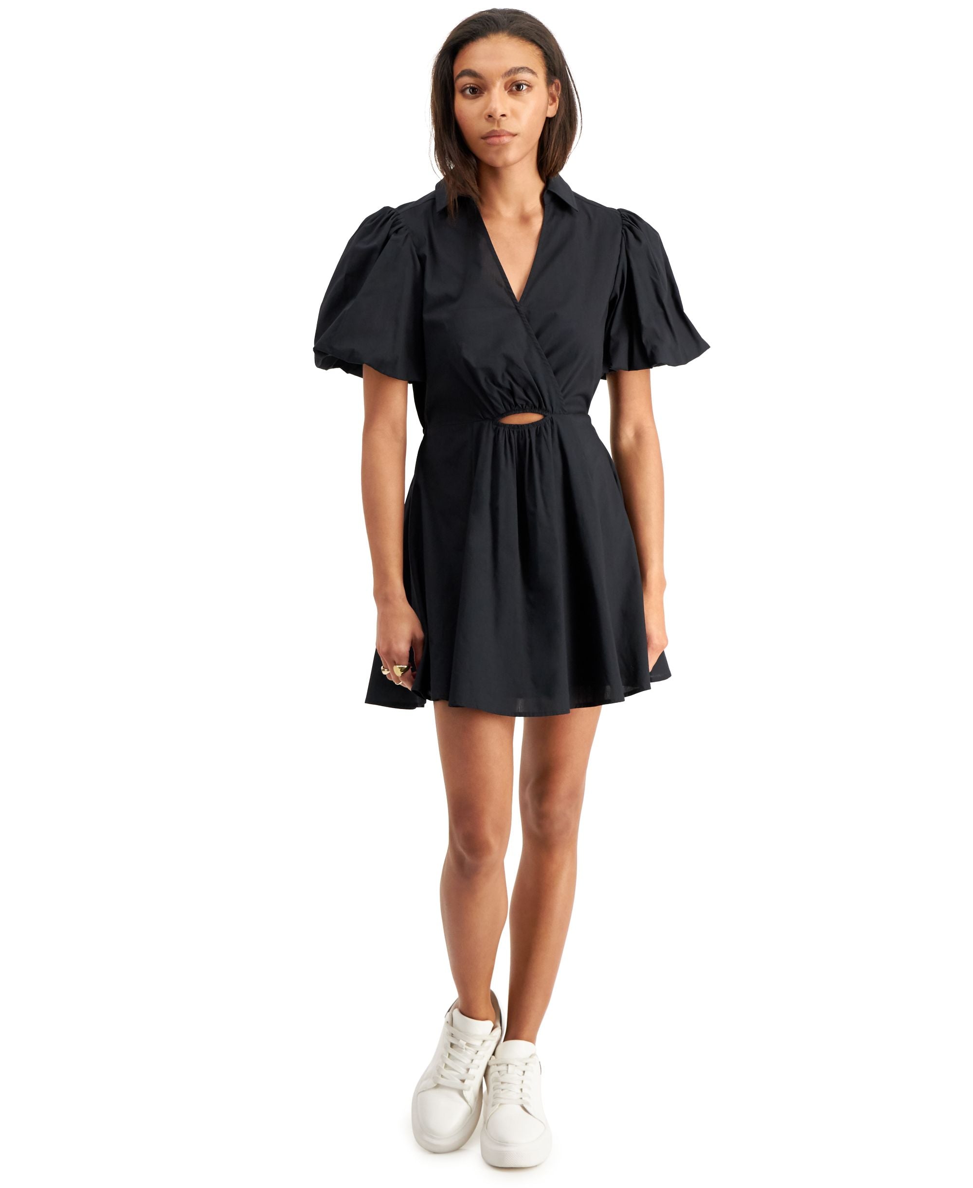 Now This Womens Cutout Fit Flare Dress