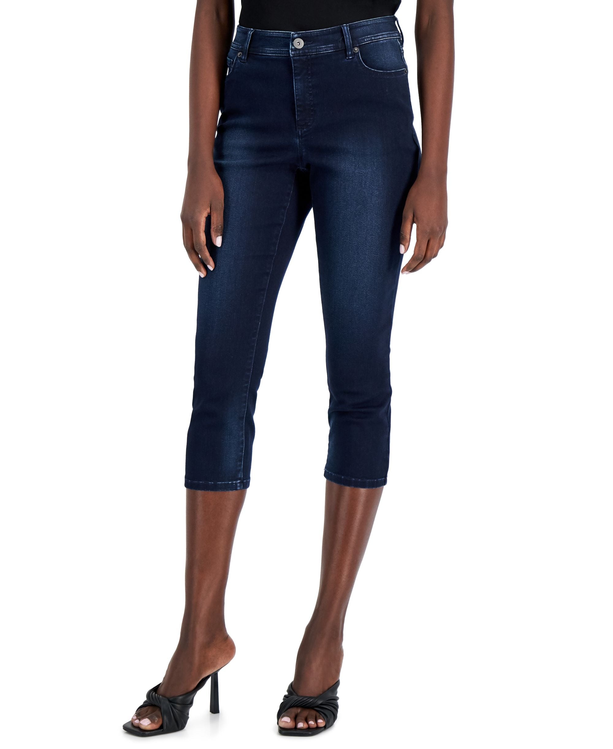 INC International Concepts Essex Curvy Cropped Premium Jeans