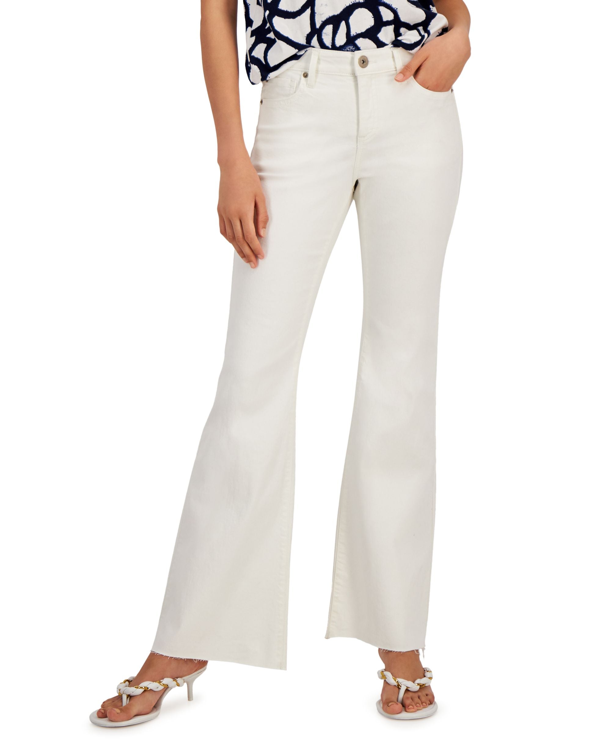 INC International Concepts Mid Rise Flared Premium Jeans