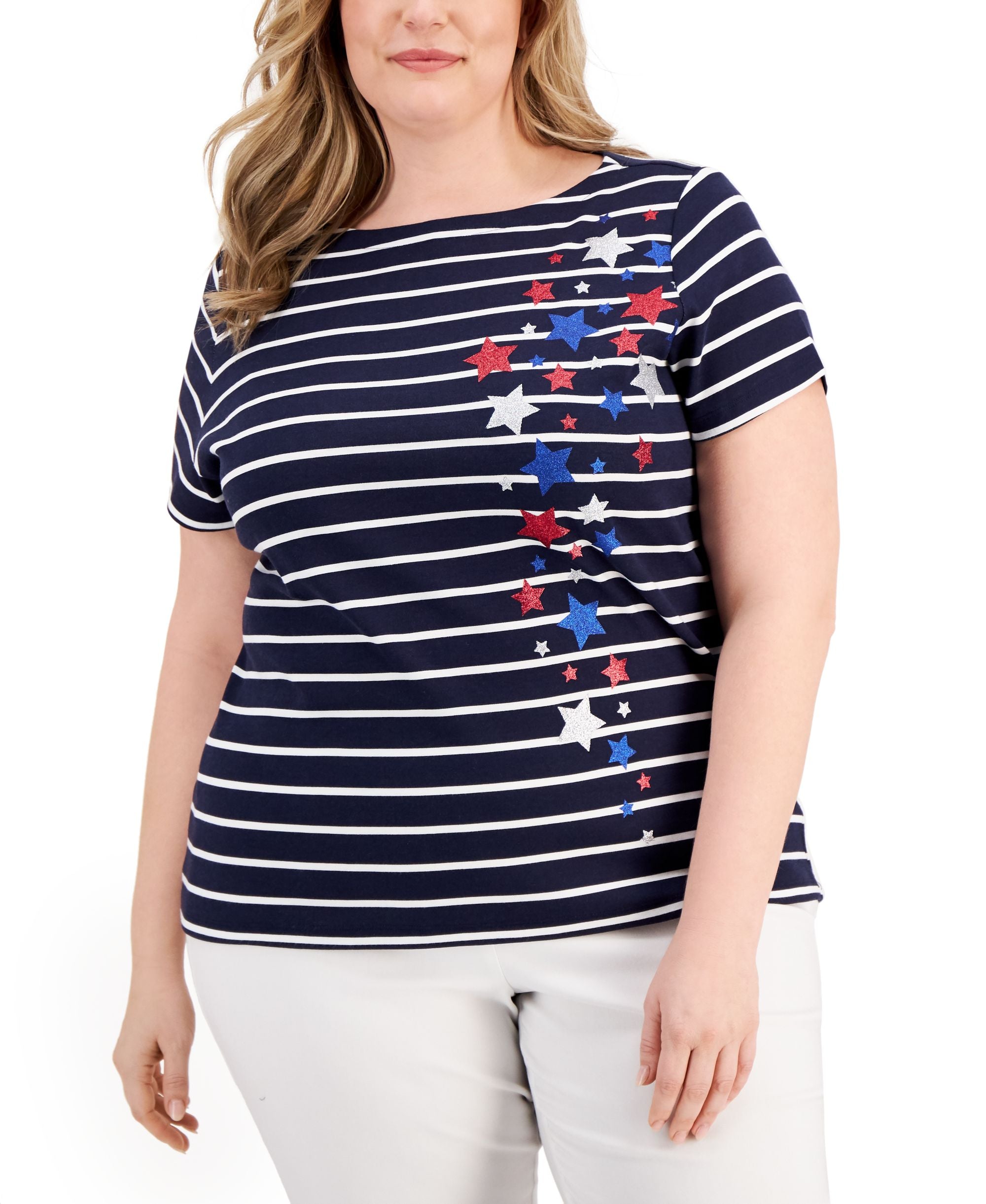 Karen Scott Plus Size T-Modern Shirt
