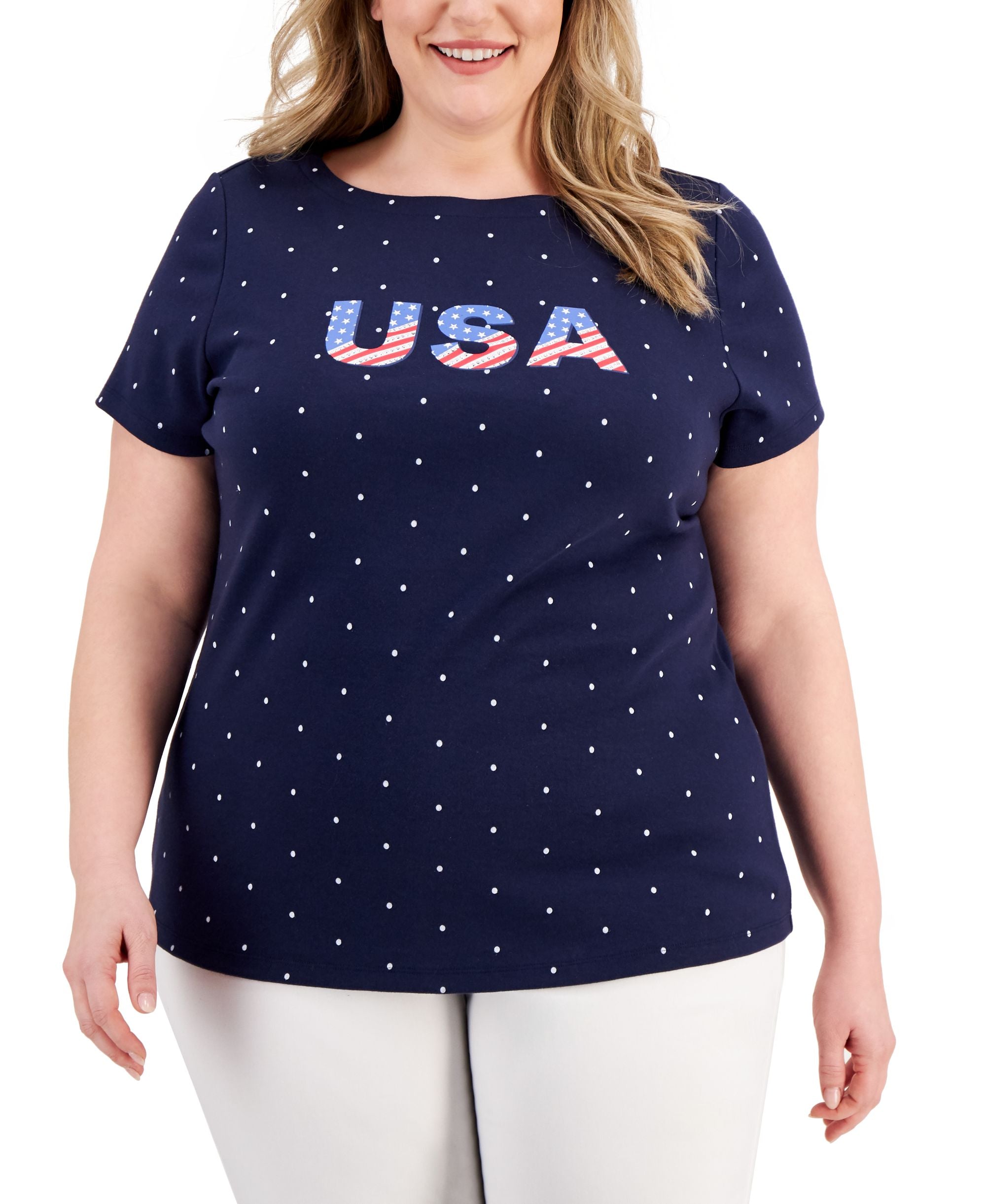 Karen Scott Plus Size T-Modern Shirt
